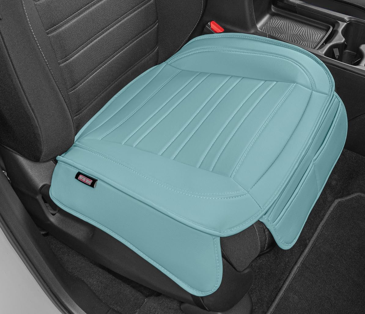 Motor Trend Seat Cover For Cars Trucks Suv, Faux Leather Mint Padded Car Seat Cover With Storage Pockets, Premium Interior Autom