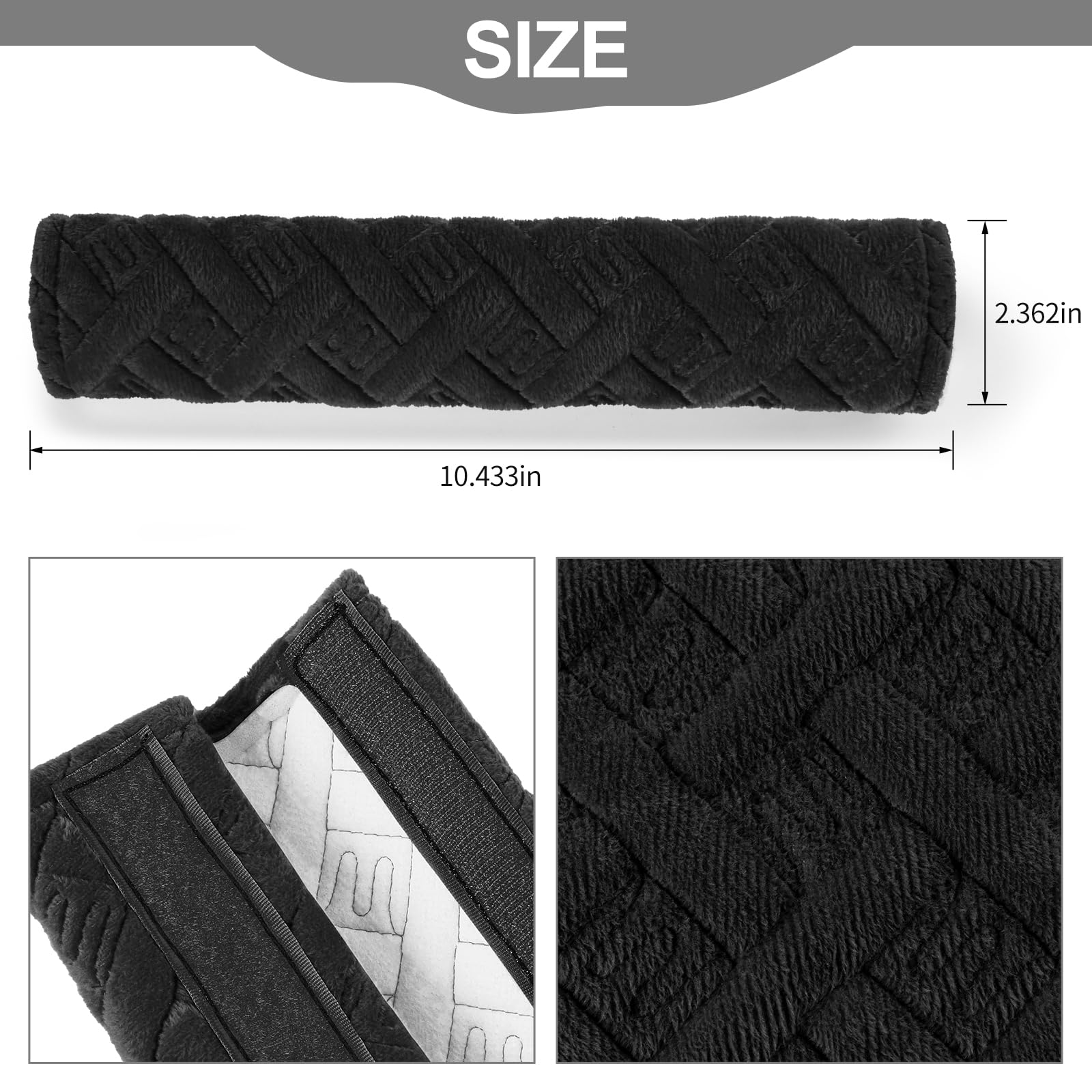 surpassme Car Seat Belt Pads Covers, 2PCS Seat Belt Shoulder Strap Covers Protector to Release Stress to Your Neck and Shoulder