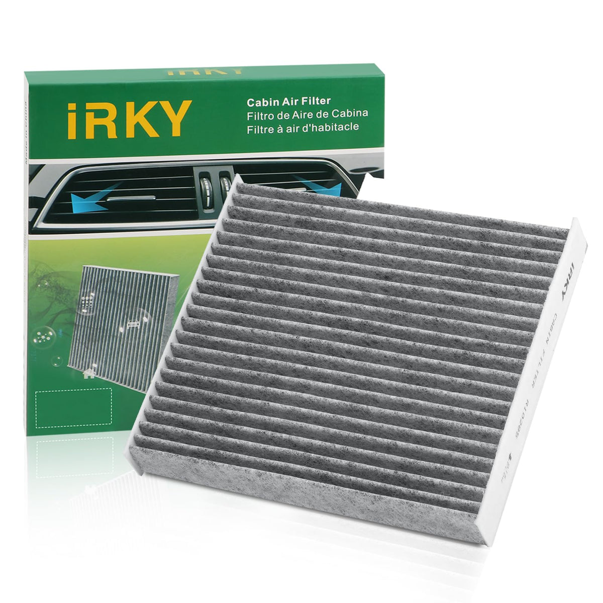 CF10285 Cabin Air Filter with Activated Carbon Compatible with Subaru Toyota Camry 4Runner Rav4 Lexus Pontiac Scion Jaguar Land 