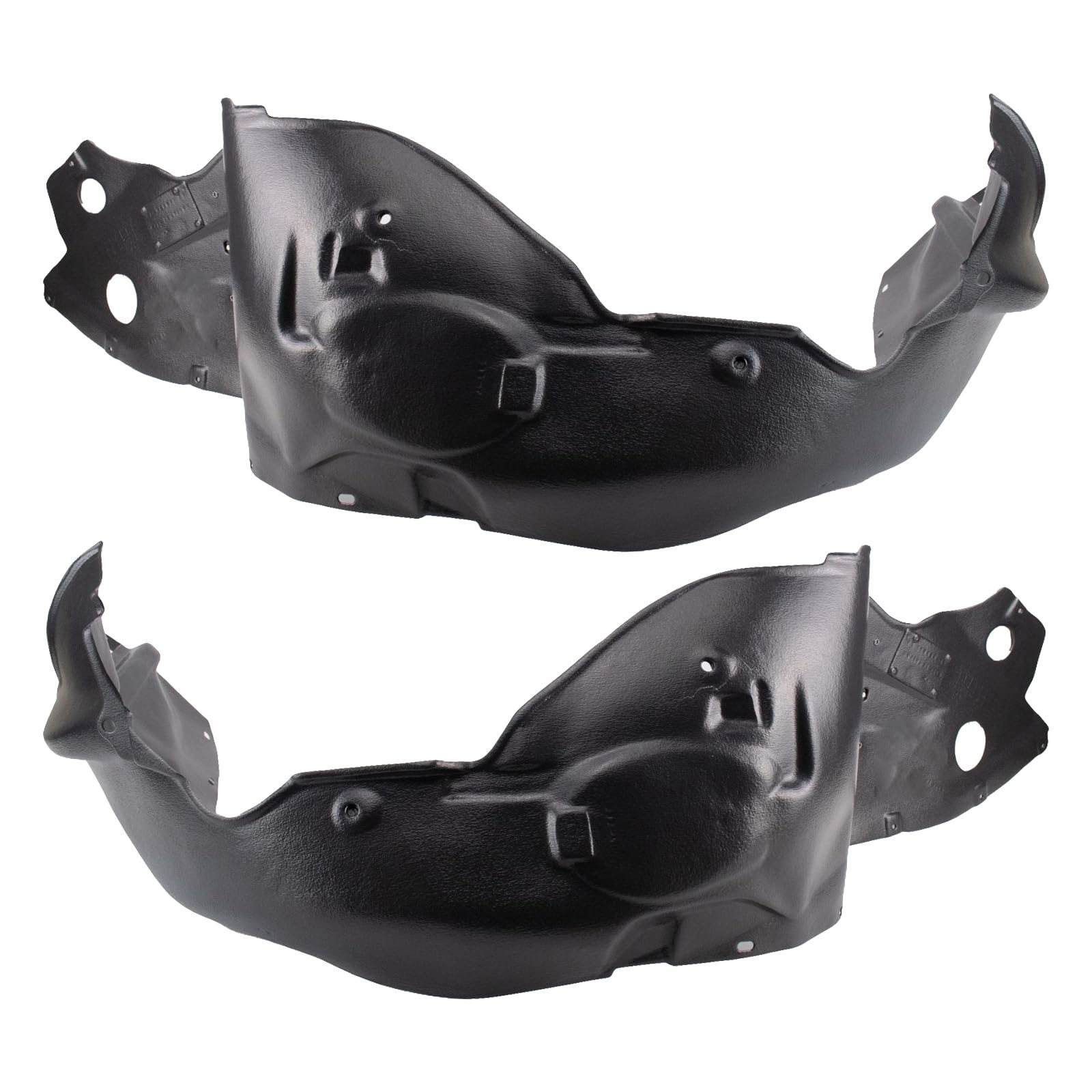Trq Inner Fender Liner Set Compatible With 2010-2011 Mercury Milan Fo1248152 Fo1249152