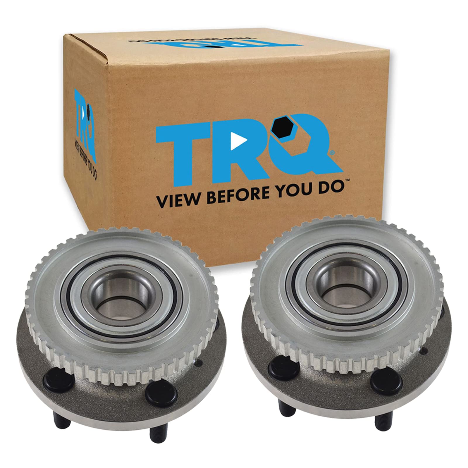 Trq Front Wheel Hub Bearings Assembly Set Compatible With 1989-1992 Volvo 740 1989-1990 760 1989-1991 780 1991-1995 940 1992-199