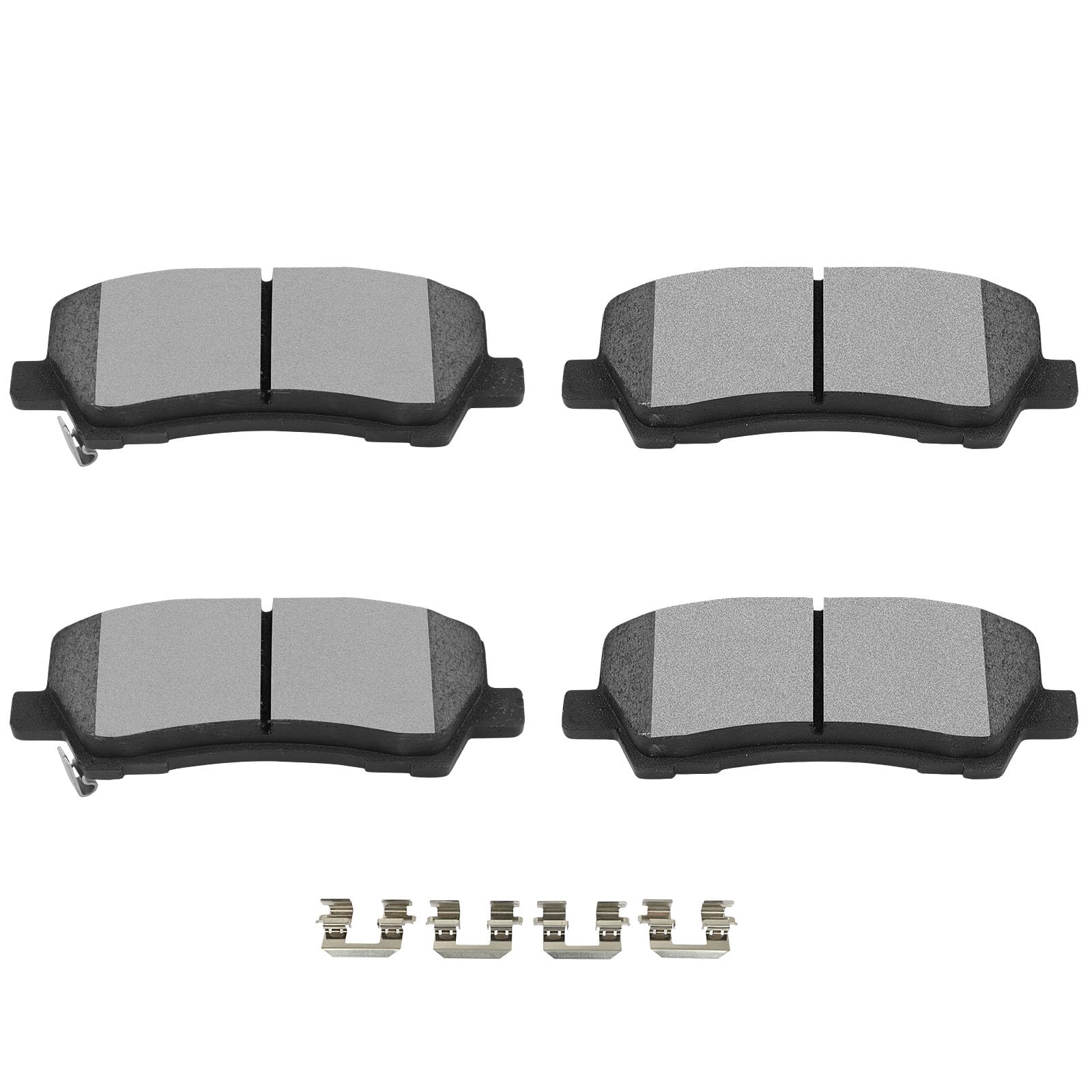 Scitoo Rear Disc Brake Pad Set 4Pcs W/Hardware Fit For Ford For Mustang 2015 2016 2017 2018