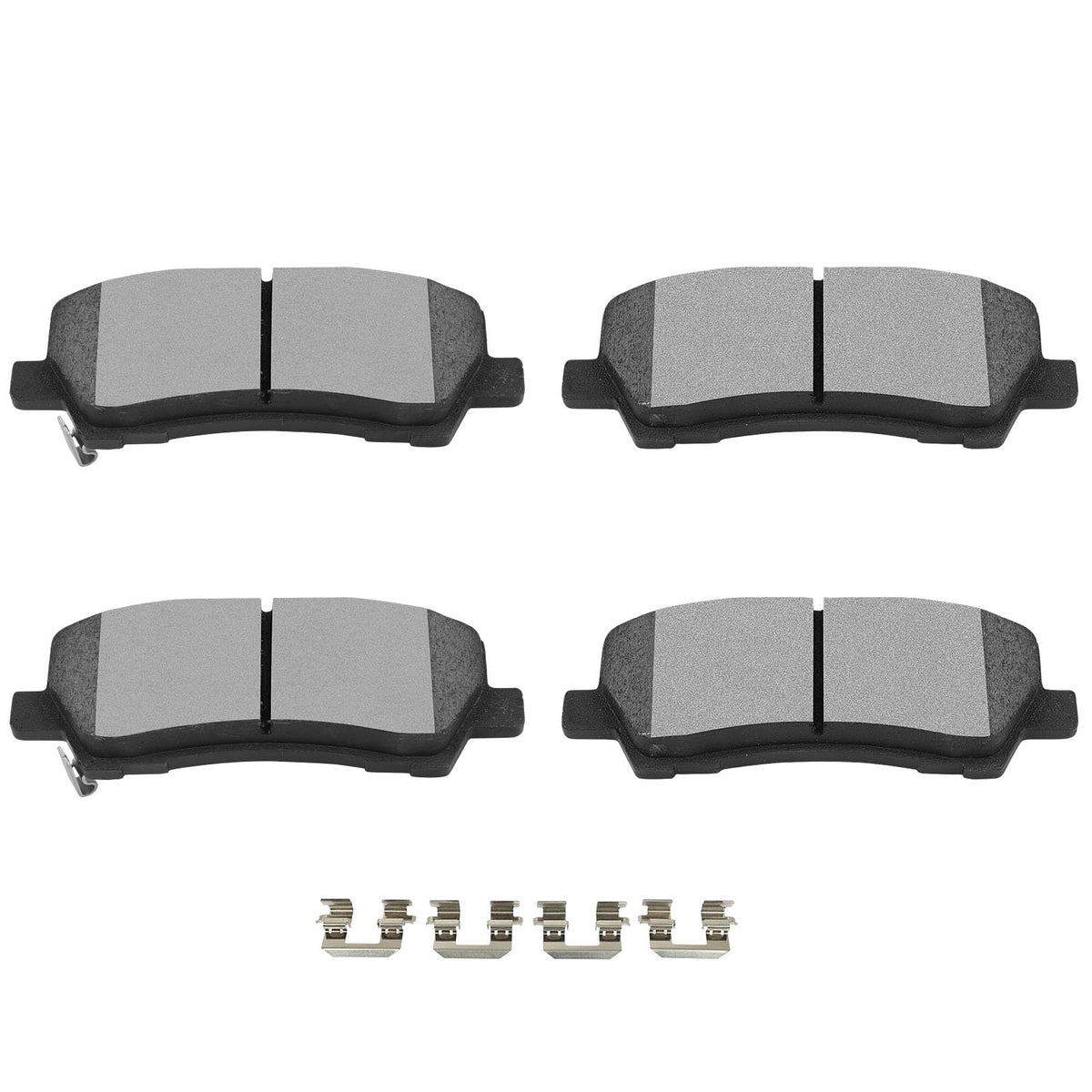 Scitoo Rear Disc Brake Pad Set 4Pcs W/Hardware Fit For Ford For Mustang 2015 2016 2017 2018