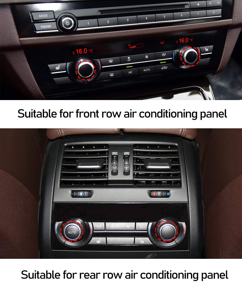 Jaronx For Bmw Air Conditioning Knob,Climate Control Knob Button Repair Kit Auto Temperature Adjustment Rotation Knob Switch For Bmw 5 Series F10 F11,6 Series F12 F13,7 Series F01 F02, X5 F15, X6 F16