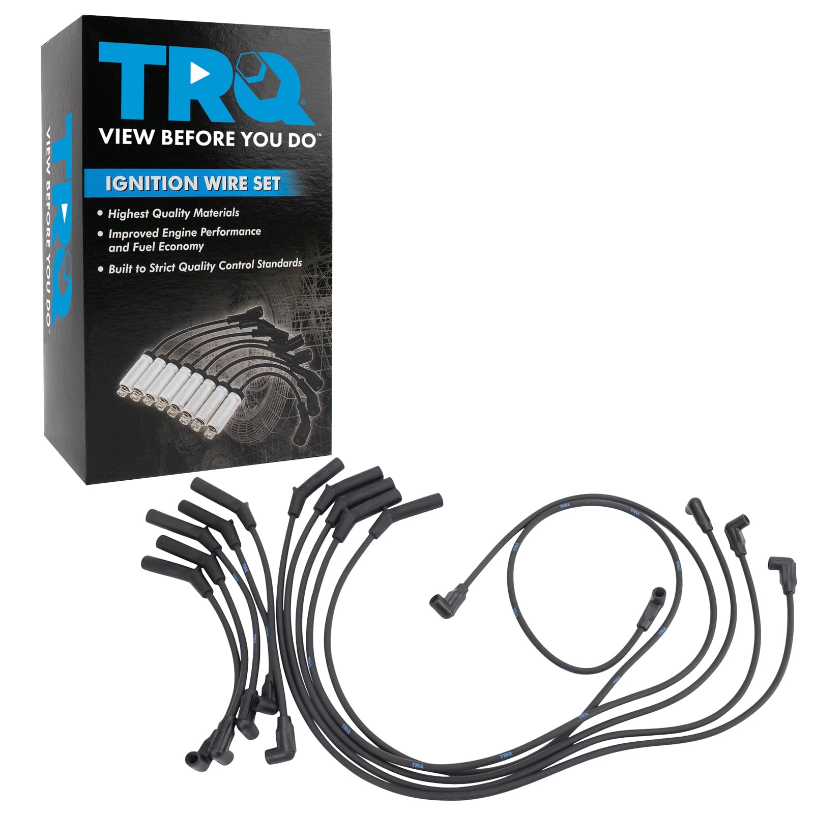 Trq Spark Plug Wire Set Compatible With 1994-2003 Dodge Ram 2500 Ram 3500