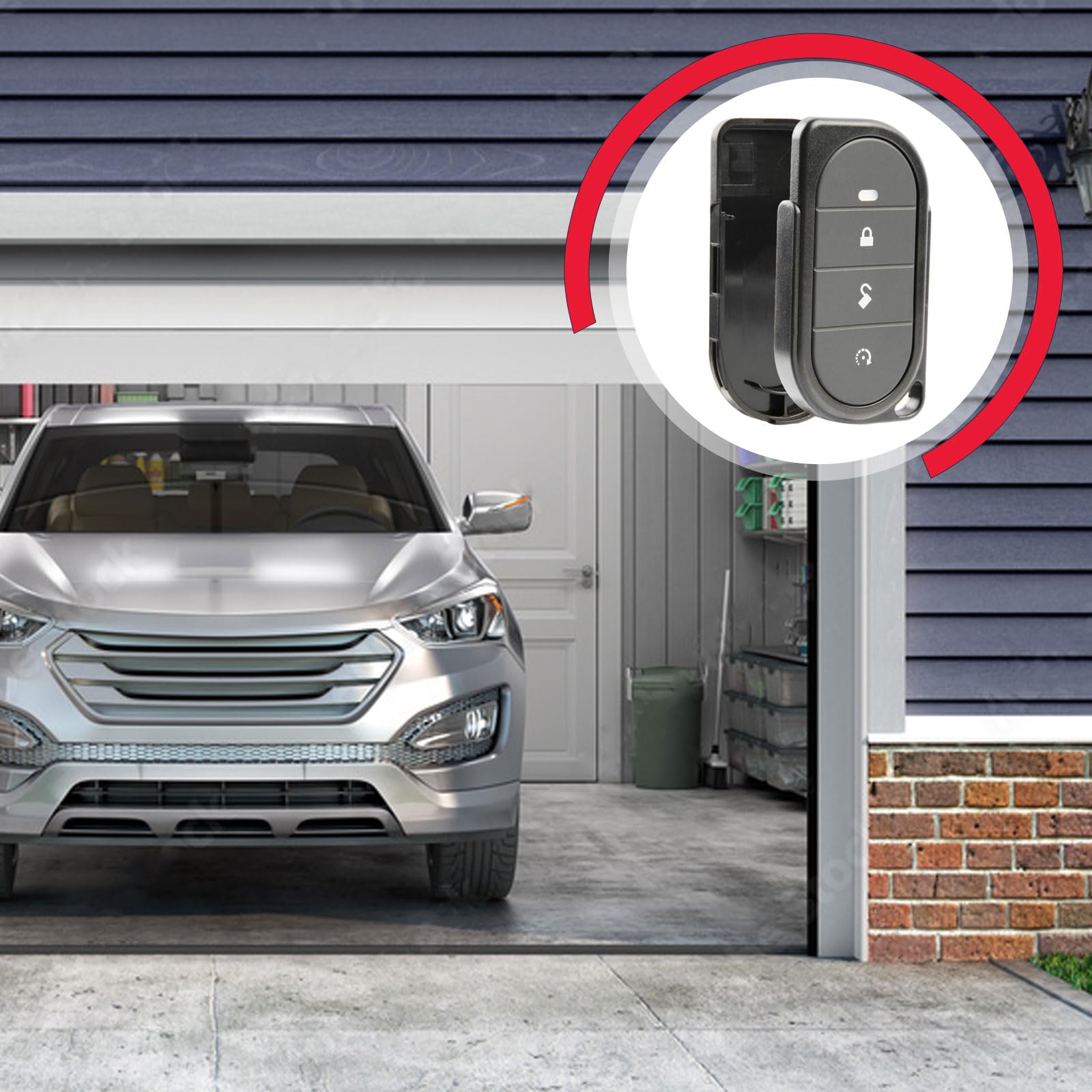 2X Usaremote Keyless Entry Remote Car Key Fob 4-Button Replacement Shell Case For Viper Alarm Security System (7146V, 4105V, 530