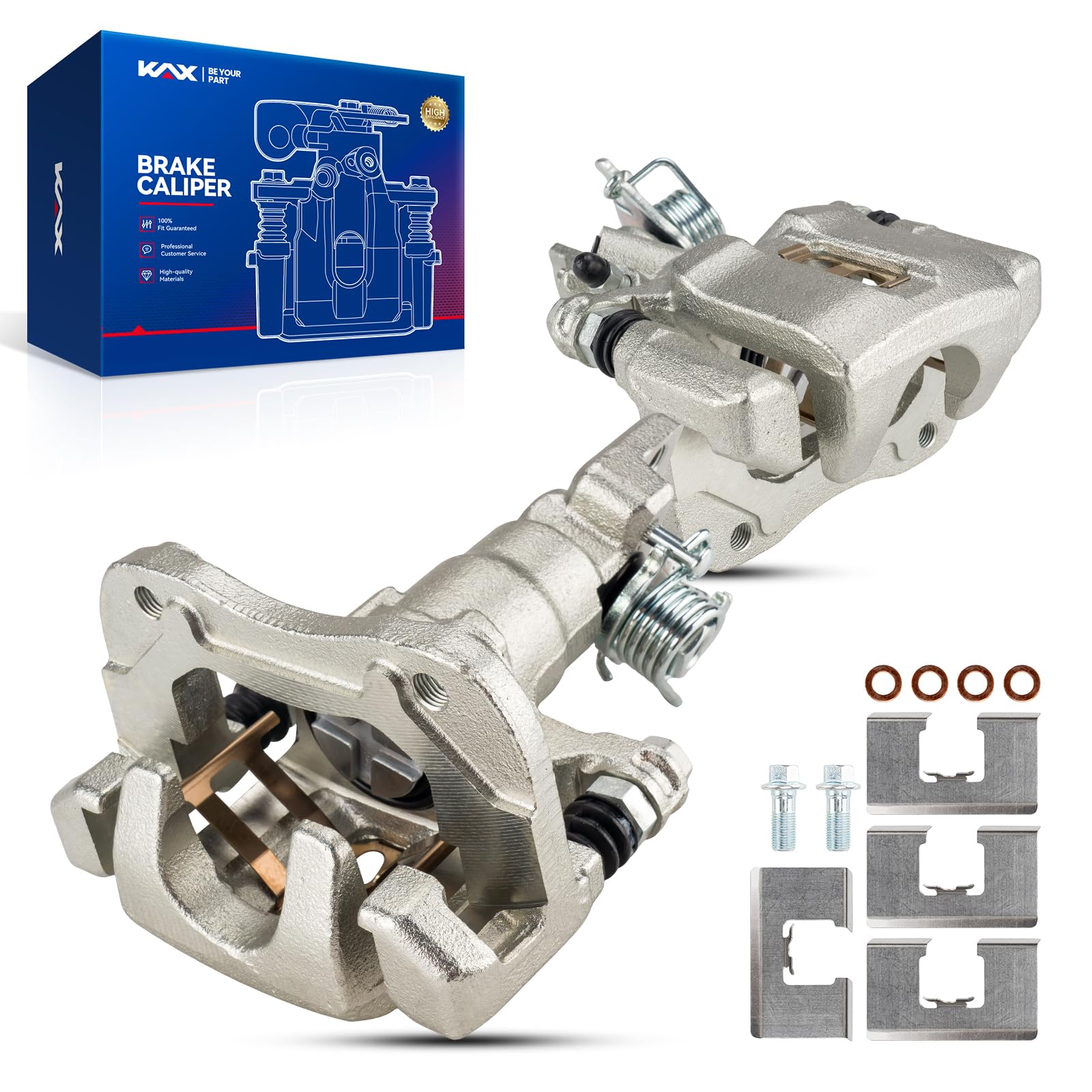 Kax Disc Brake Caliper Assembly Set Fit For 1998-2007 Honda Accord, 2004-2008 Acura Tsx, Rear Left And Right, Driver And Passeng