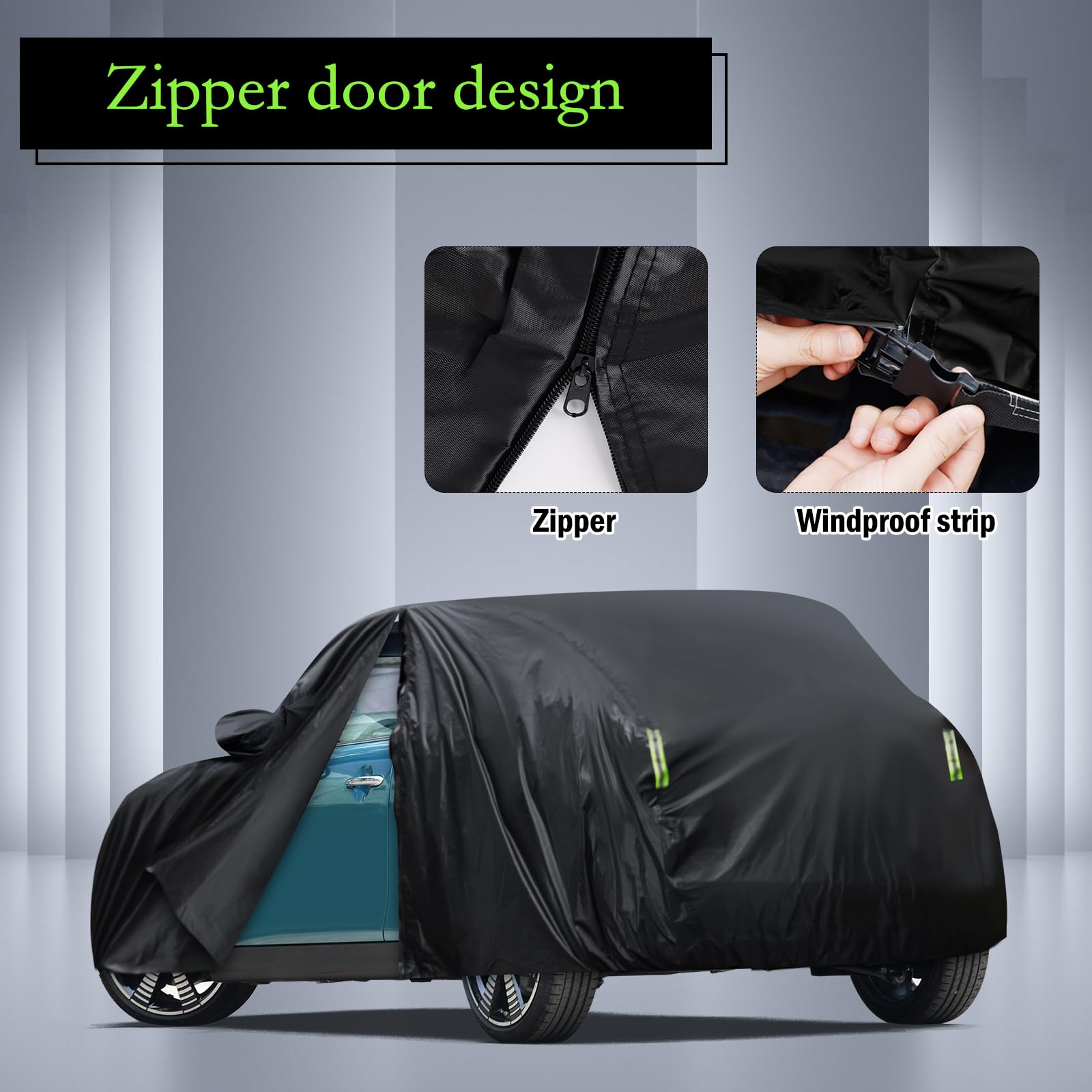 Car Cover Custom Fit For 2014-2024 Mini Cooper/Cooper S 2-Door, Waterproof All Weather Full Exterior Cover Rain Sun Hail Protect