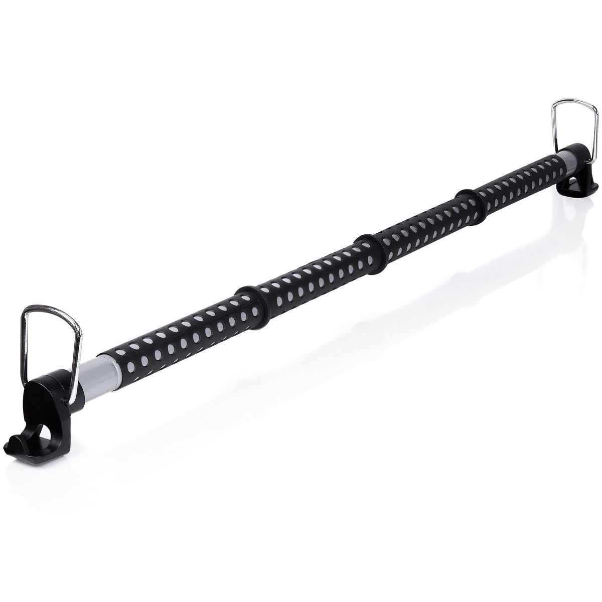 ZONETECH Car Expandable Clothes Hanger Bar - Premium Quality Classic Black Heavy Duty Retractable Vehicle Hanger Clothes Bar for