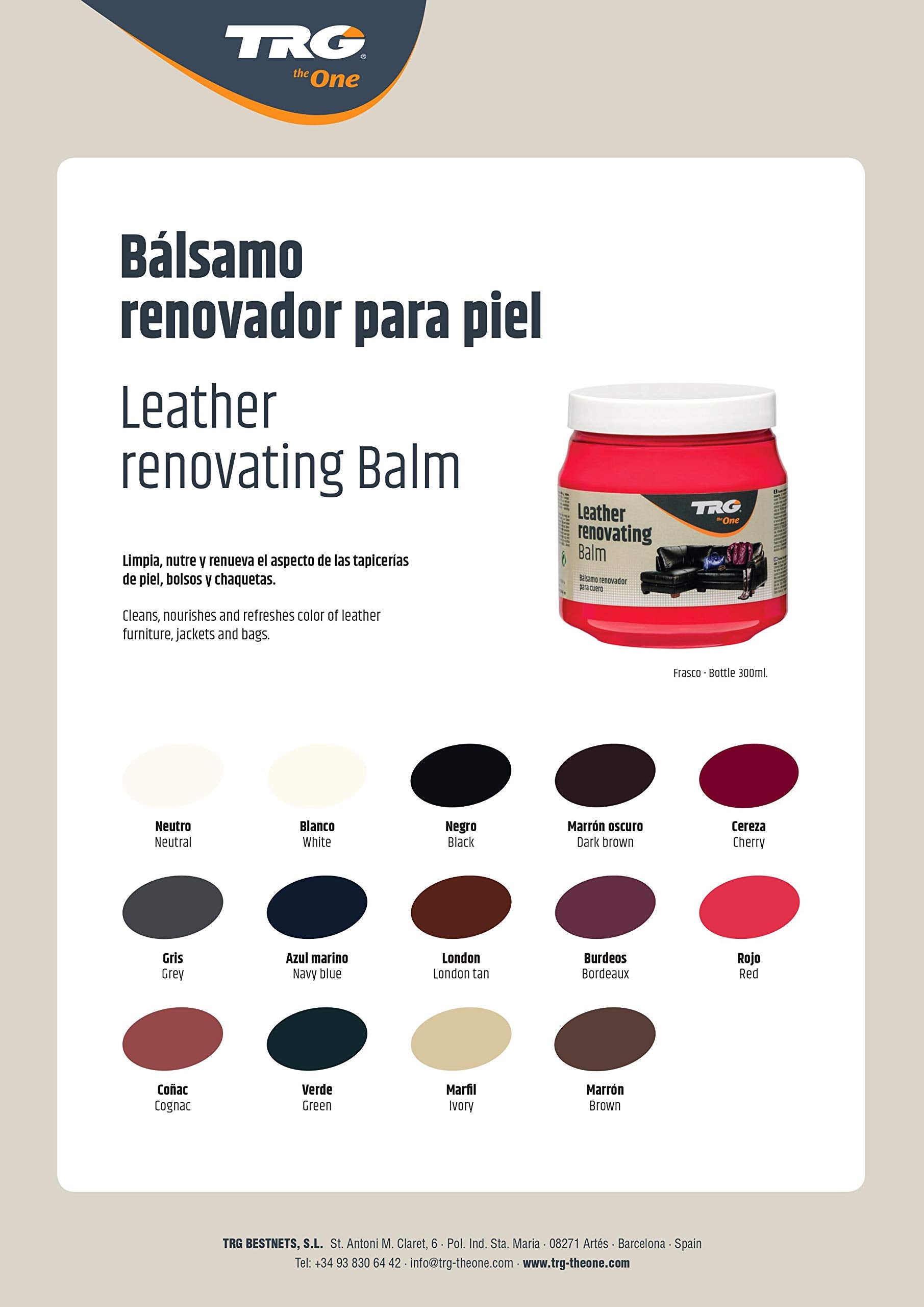 Leather Renovating Balm 300Ml For All Leather Materials, Sofas, Car Seats, Leather Furniture, 300 Ml - 10.14 Fl. Oz. (Navy Blue)