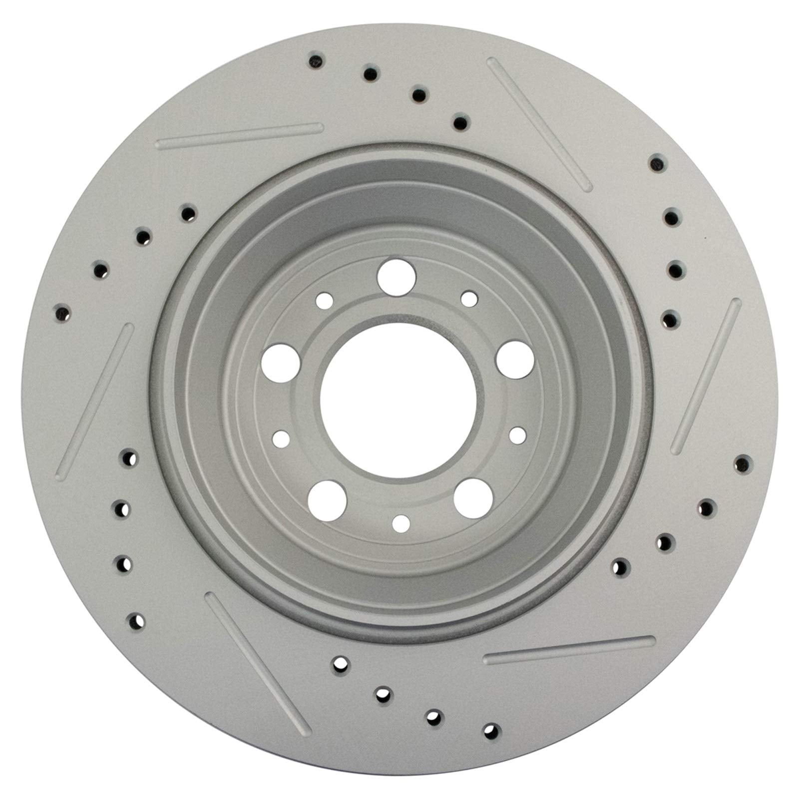 Trq Rear Performance Brake Rotors Set Premium G-Coated Compatible With 2003-2014 Volvo Xc90