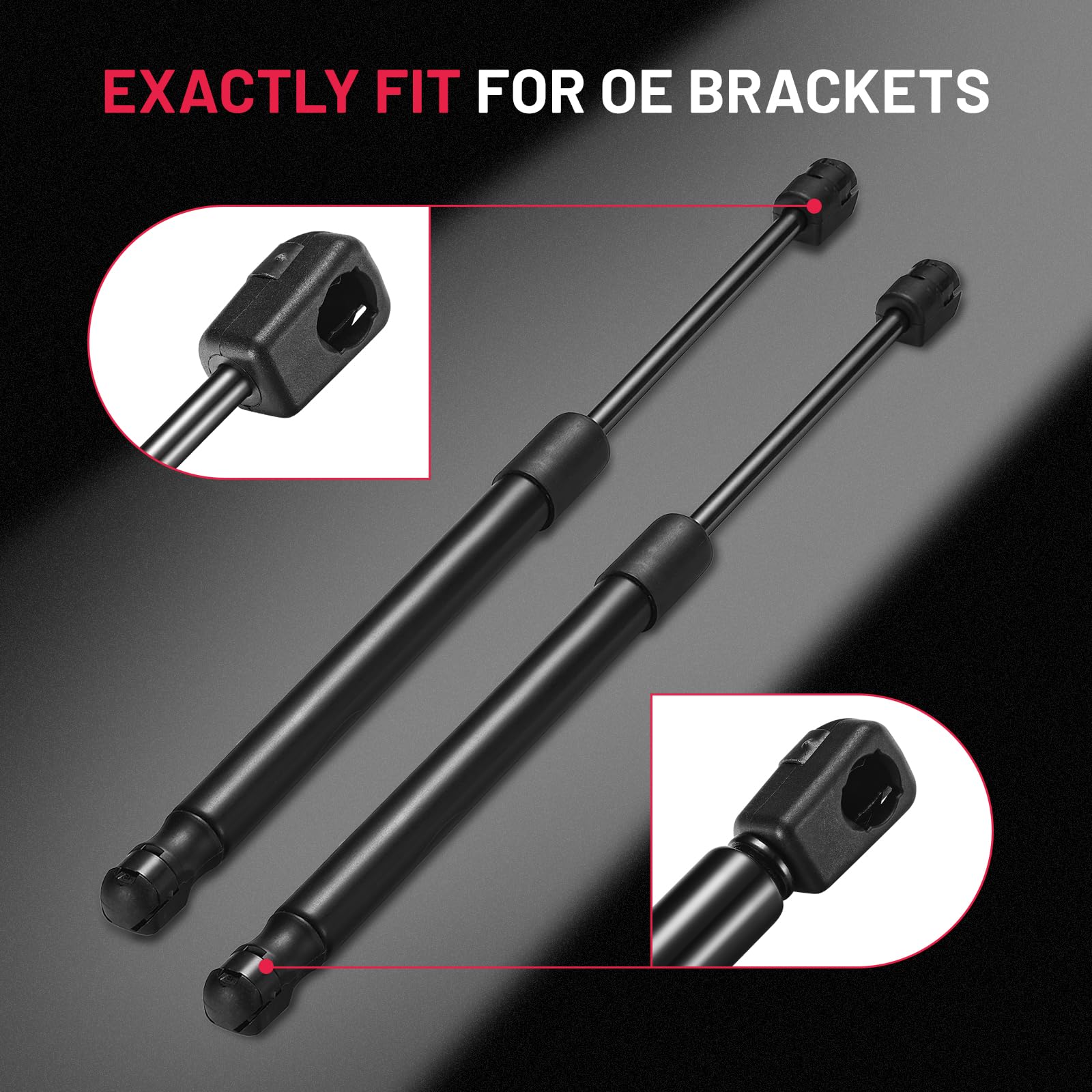 Bdfhyk Front Hood Struts Lift Supports Gas Prop Shockss Pm1019 For Acura Tl 2006-2008, Mighty Rust Resistant Gas Struts Gas Springs Hood Holder Gas Shocks, 2 Pcs