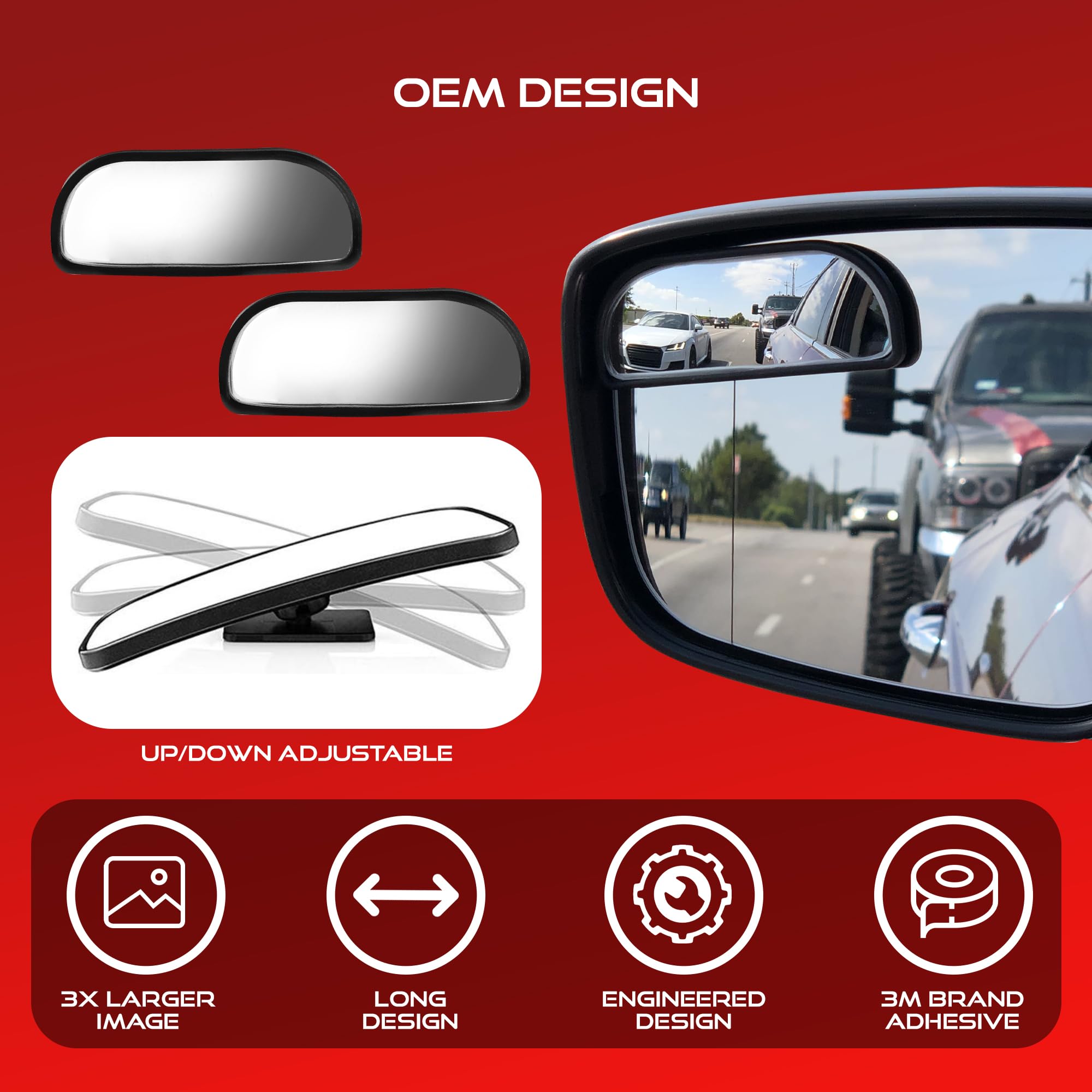 Blind Spot Convex Car Rear View Mirror: Rearview/Side Stick On Mirror Automotive Accessories | Narrow Blindspot Mirrors For Car