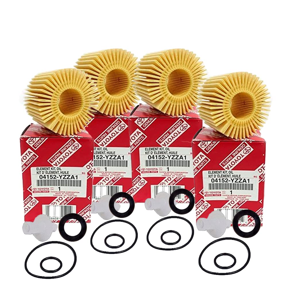 OEM GENUINE Engine Oil Filter Replacement Factory 04152-YZZA1 and DIINGO Engine Oil Washer Plug Oil Drain 90430-12031 For Toyota