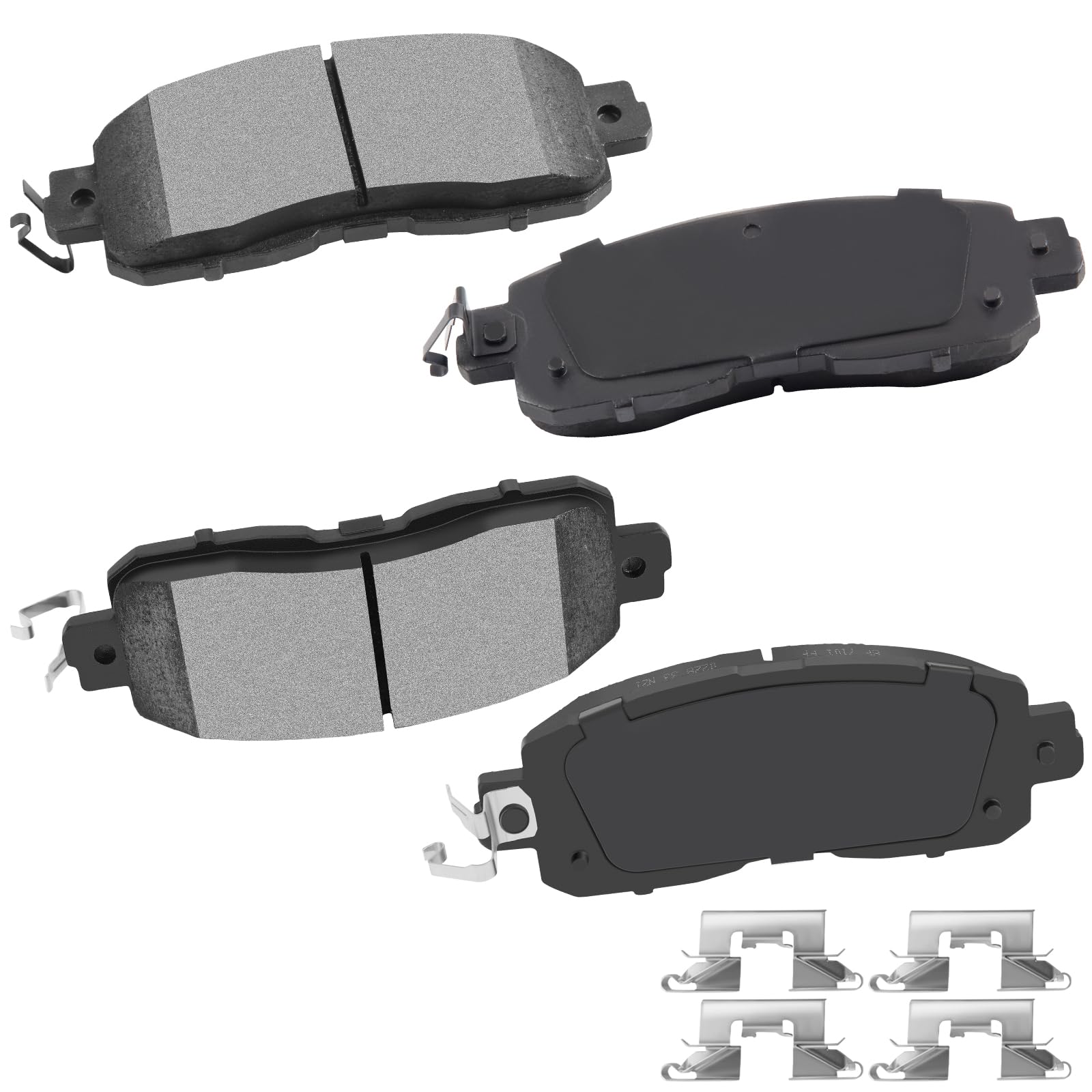 Cciyu D1650 Front Ceramic Brake Pads Kits 4Pcs Fit For 2013-2019 For Nissan Altima,2014-2018 For Nissan Leaf