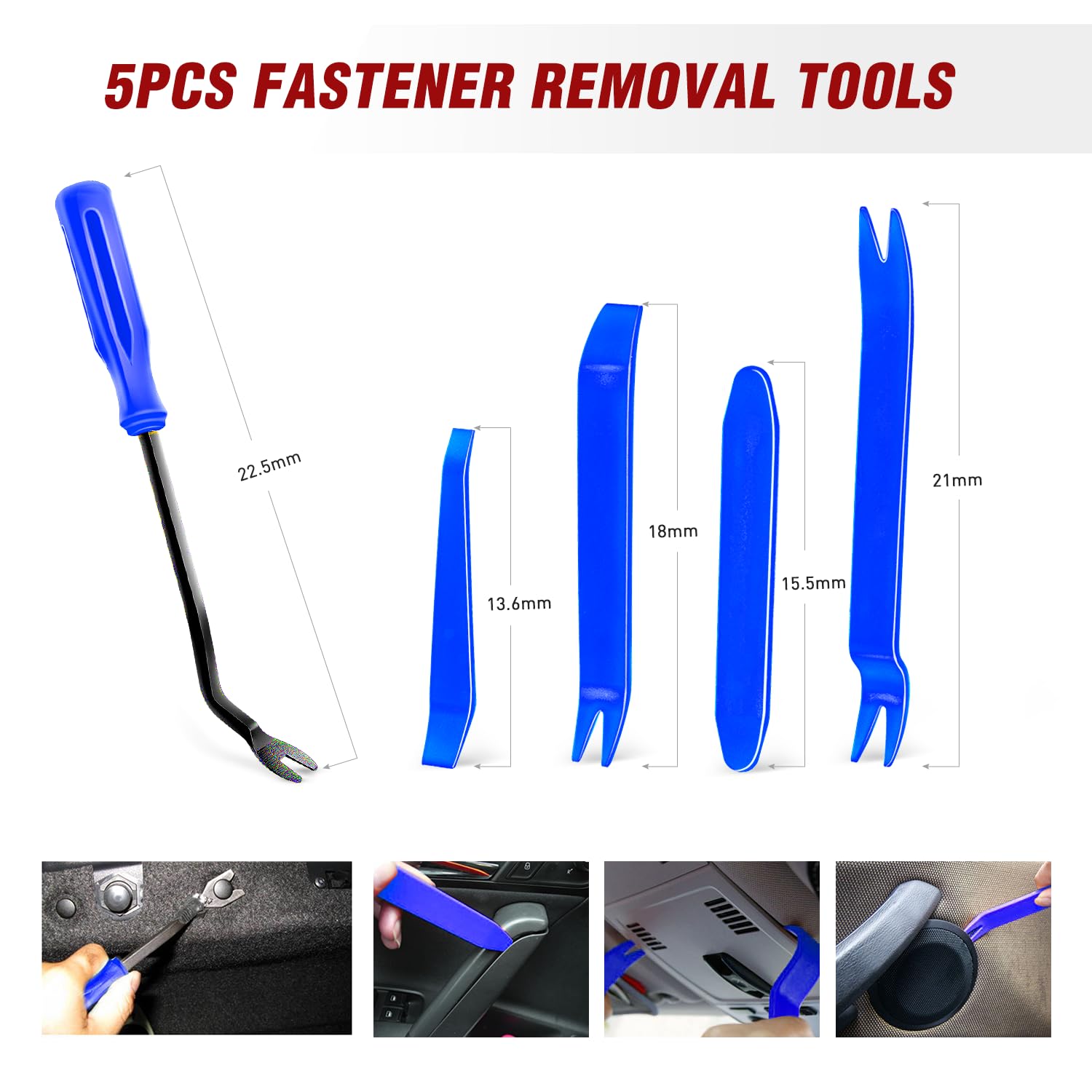 Nilight 860Pcs Car Push Retainer Clips & Auto Fasteners Assortment -26 Most Popular Sizes Nylon Bumper Fender Rivets With 10 Cab