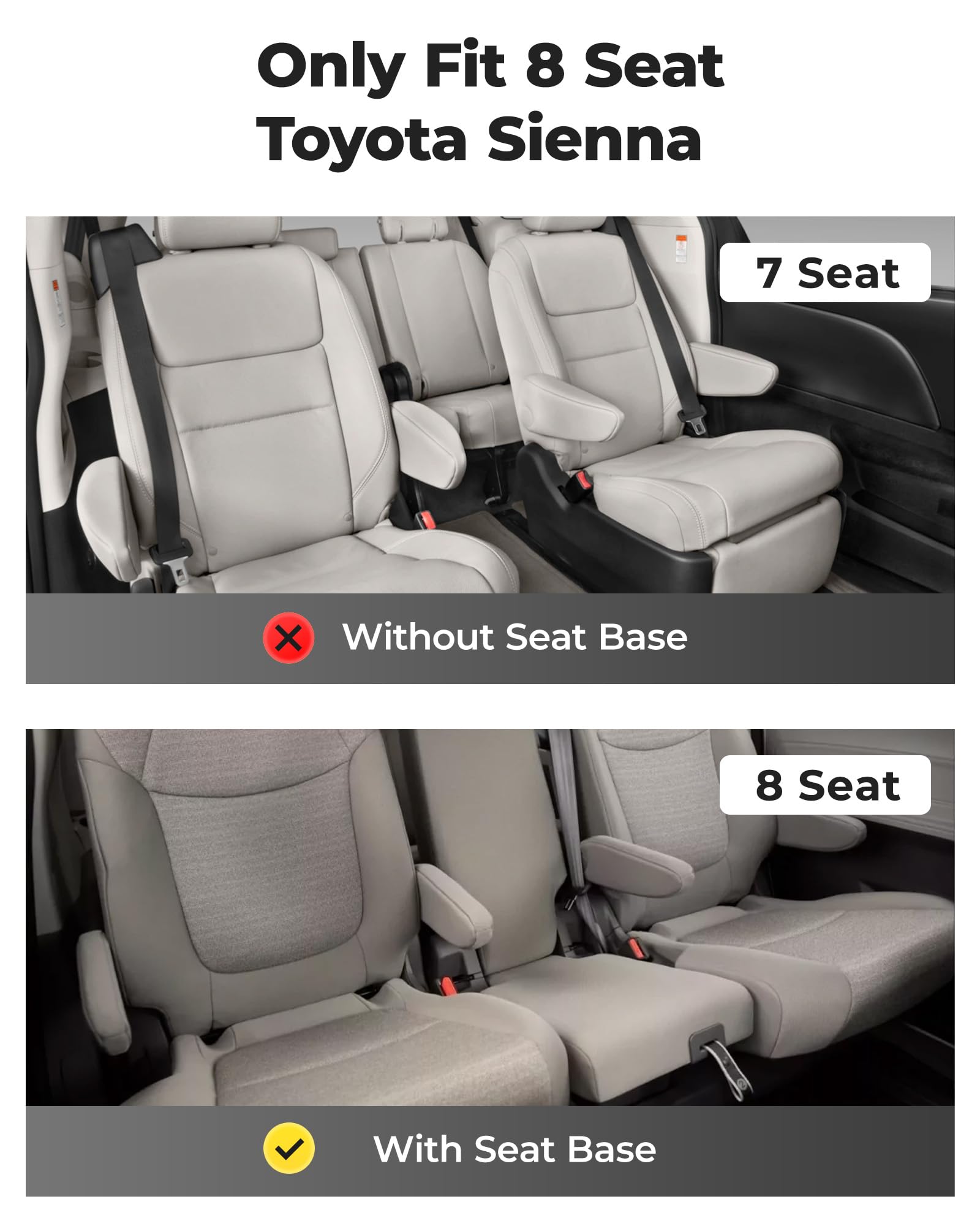 3W Floor Mats&Cargo Liner Fit Toyota Sienna 2021-2025, 2025(Only For 8 Seat), Tpe All Weather Custom Fit Floor Liner For Sienna