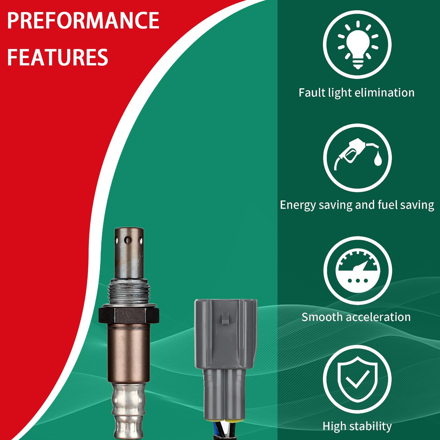 Necatuo 234-9047 Upstream O2 Oxygen Sensor Heated Air Fuel Ratio Compatible With Subaru B9 Tribeca Legacy Outback Lexus Es300, C