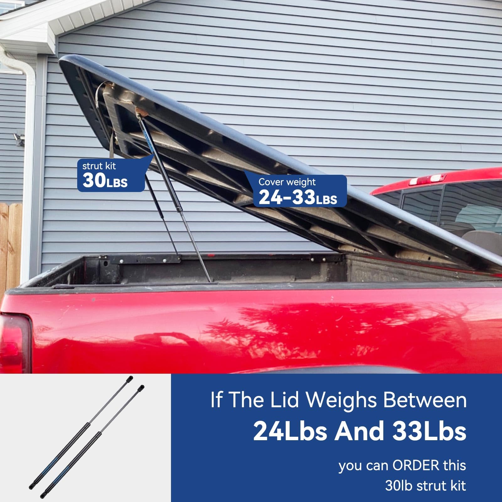 Arana Se244P30Ez10 Gas Struts 24 Inch, 24 Inch 30Lb/134N Gas Shock, Se24Other30 24 '' 30Lb Gas Struts For Heavy Duty Lid Camper