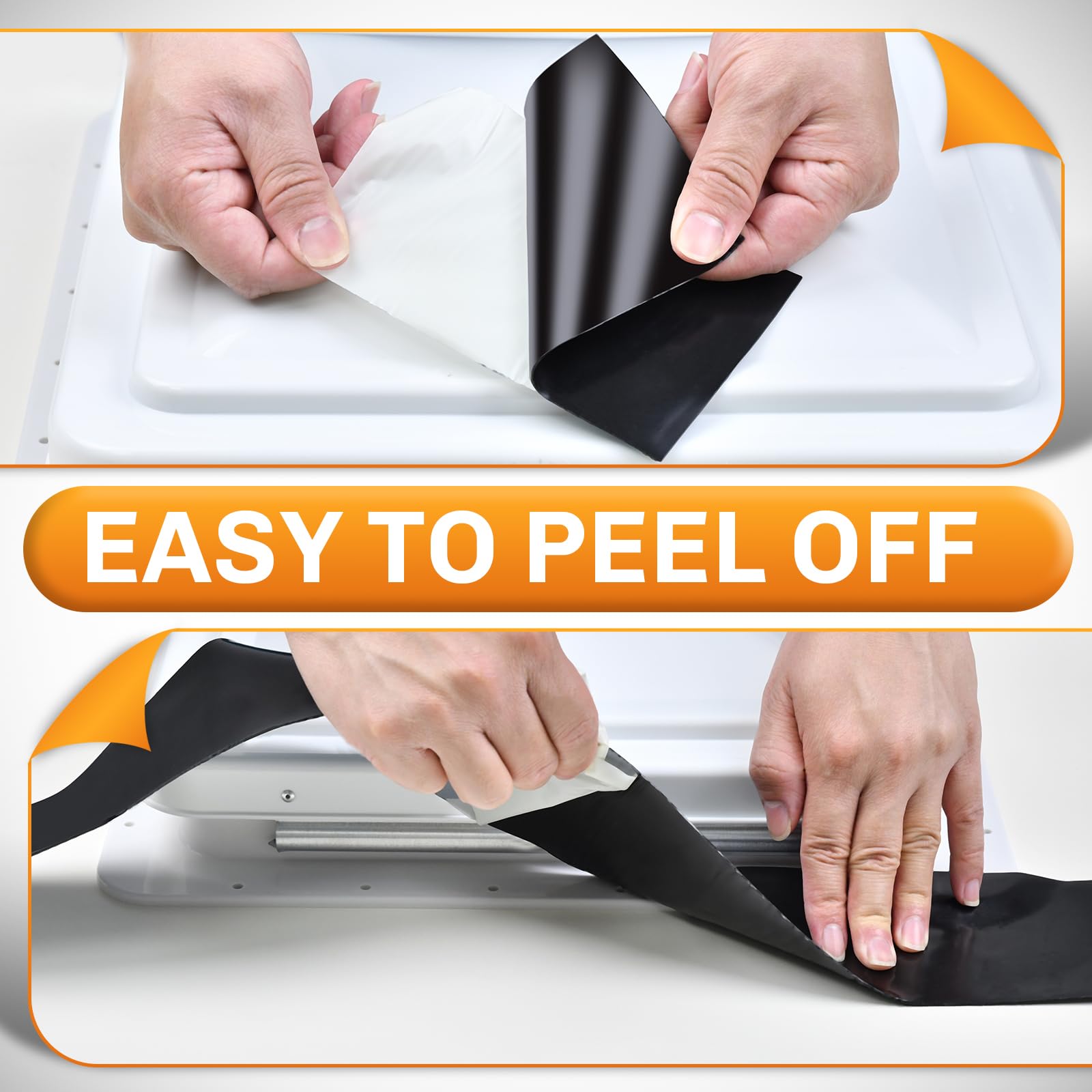 Welluck Butyl Sealant Tape, 4 Inch X 50 Foot Rv Roof Tape Sealant Roofing Tape Black, Waterproof &Uv Rv Tape For Roof Camper Tra