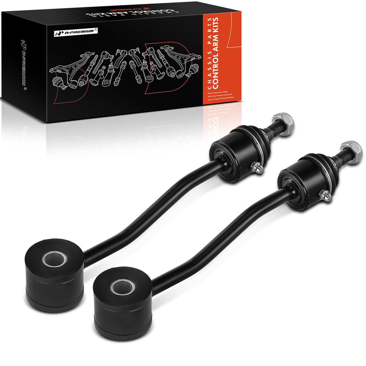 A-Premium 2 x Front Sway Bar Links Stabilizer Bar Links, Compatible with Jeep Wrangler 1997-2006, TJ 1997-2006