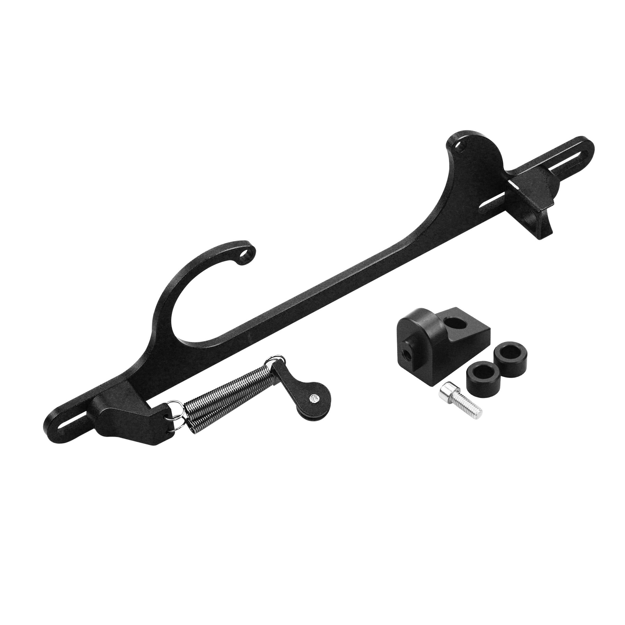 Tasan Racing Throttle Cable Bracket Holley 4150 4160 Series Adjustable Aluminum Carburetor Bracket Black
