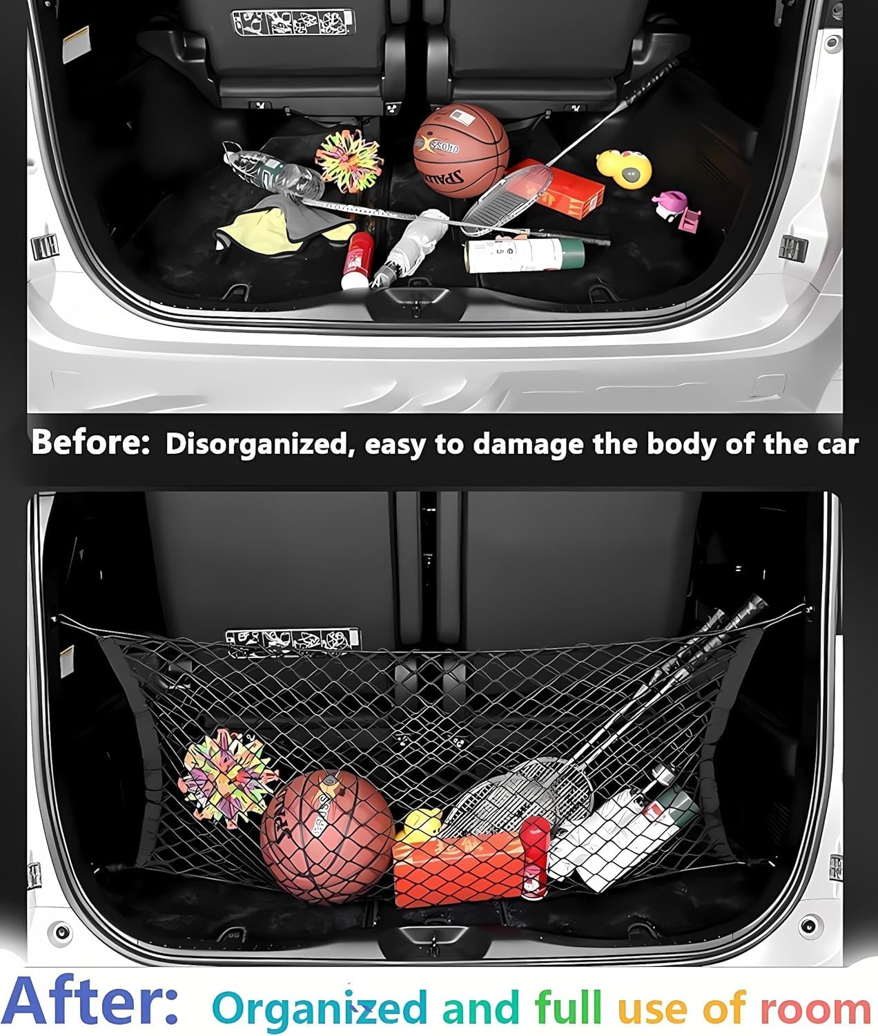 Envelope Style Automotive Elastic Trunk Mesh Cargo Net Compatible With 2019 2020 2021 2022 2023 2024 2025 Honda Passport Ex L El