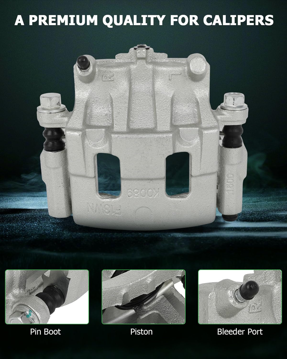 Scitoo Front Right(Passenger Side) Brake Caliper With Bracket 18B5027 Compatible For Ford Edge 2007-2009