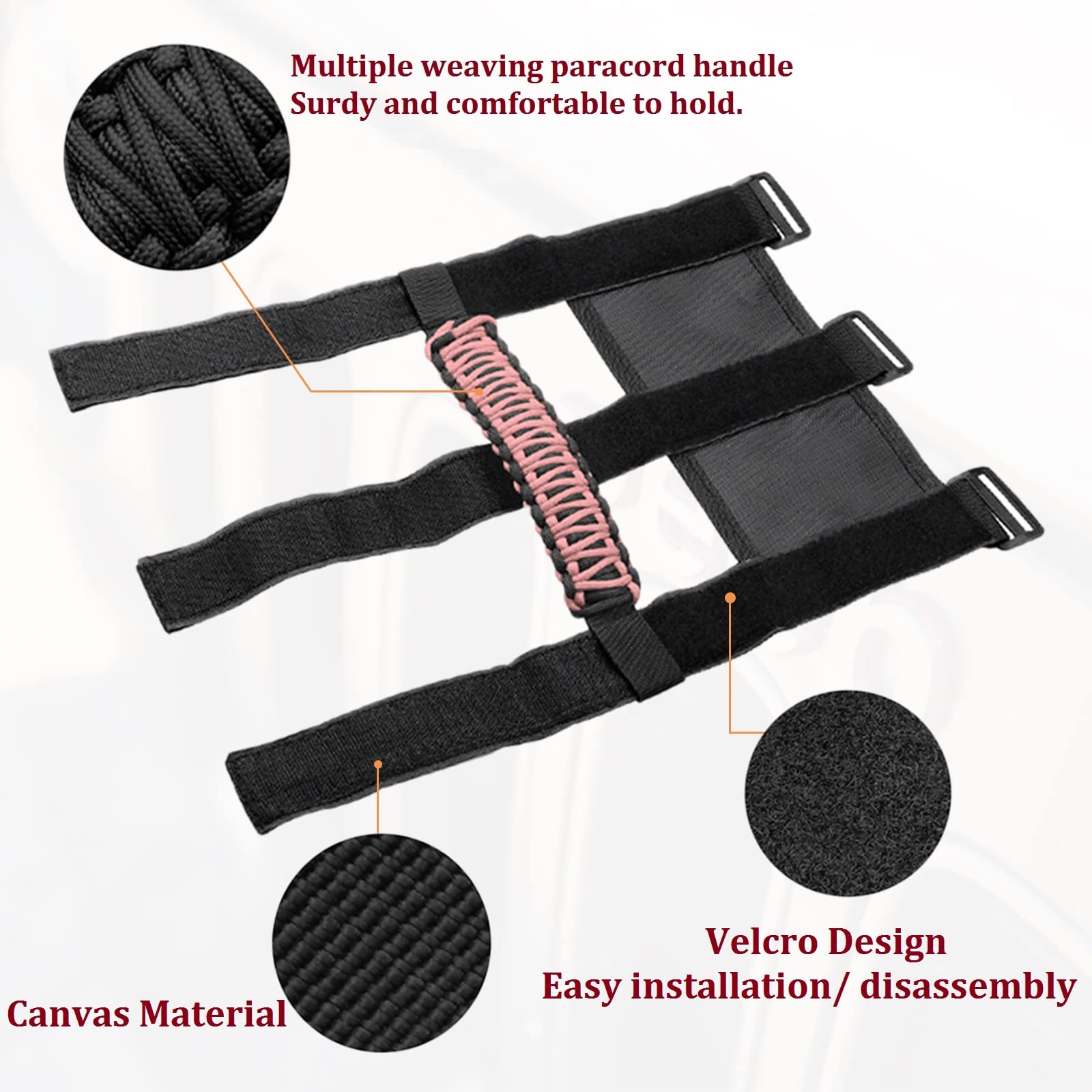 For Jeep Accessories Us Flag Roll Bar Grab Grip Handle For Compatible With Jeep Wrangler Yj Tj Jk Jku Jl Jlu & Gladiator Jt 1955