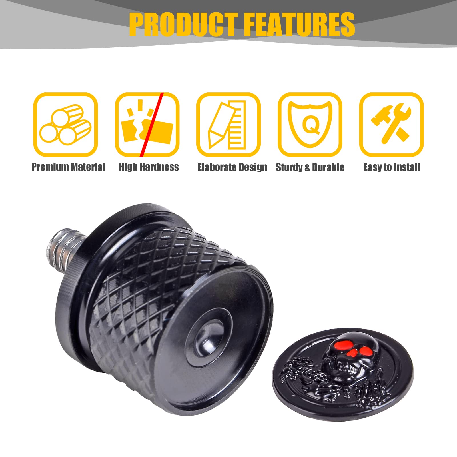 Sresk 3D Rear Fender Seat Bolt Screw For Harley Dyna Sportster Softail Road Glide Street Touring King Cvo Electra Iron 883 Bob 1