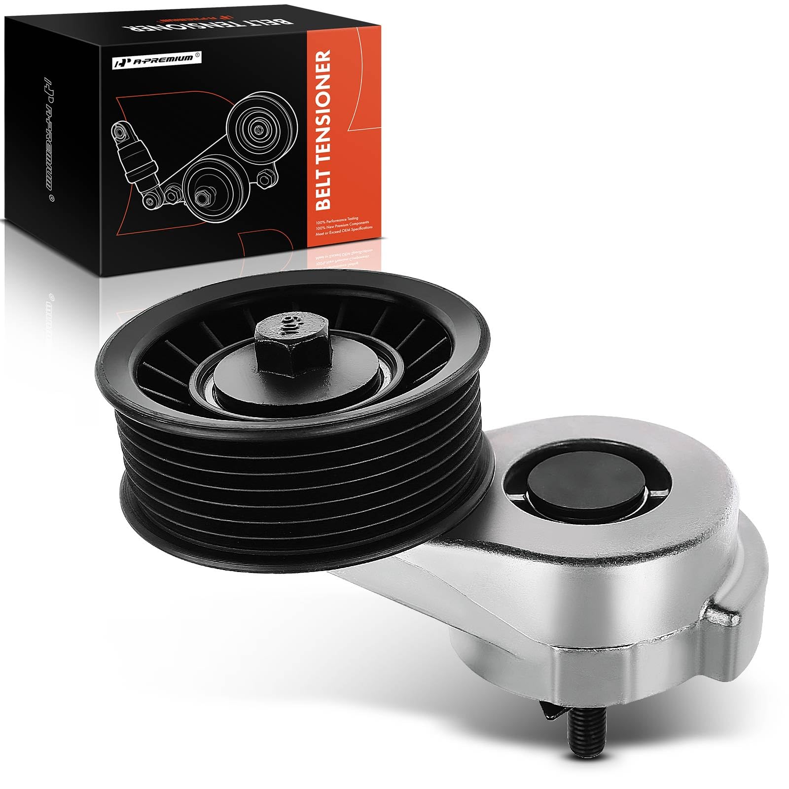 A-Premium Belt Tensioner Assembly With Pulley Compatible With Dodge Ram 1500 2500 1994-2003 & Jeep Grand Cherokee 1993-1998, Rep