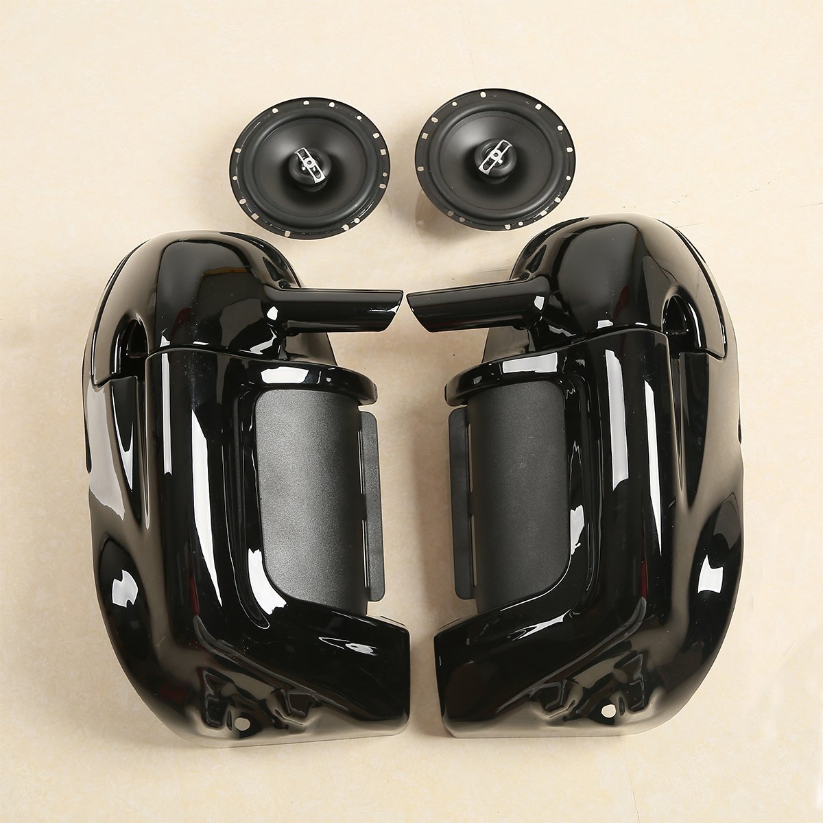 Xfmt Lower Vented Leg Fairing W/ 6.5' Speakers For Harley Touring 1983-2013 Road King Electra Street Glide Ultra Classic