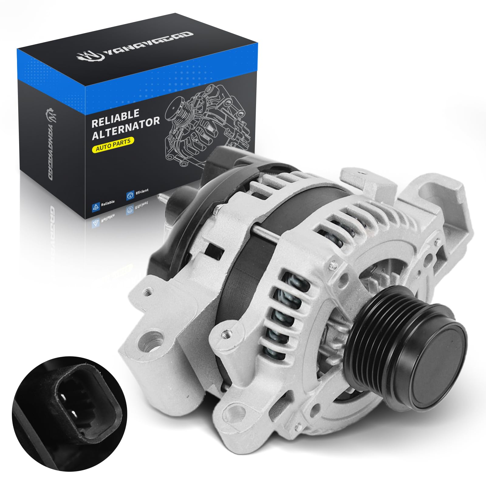 YINAVAGAD 22888109 Alternator for Chevrolet Camaro 3.6 3.6L 2012 2013 2014 2015, Replaces AND0641 AL8846X 104211-8130 104211-813