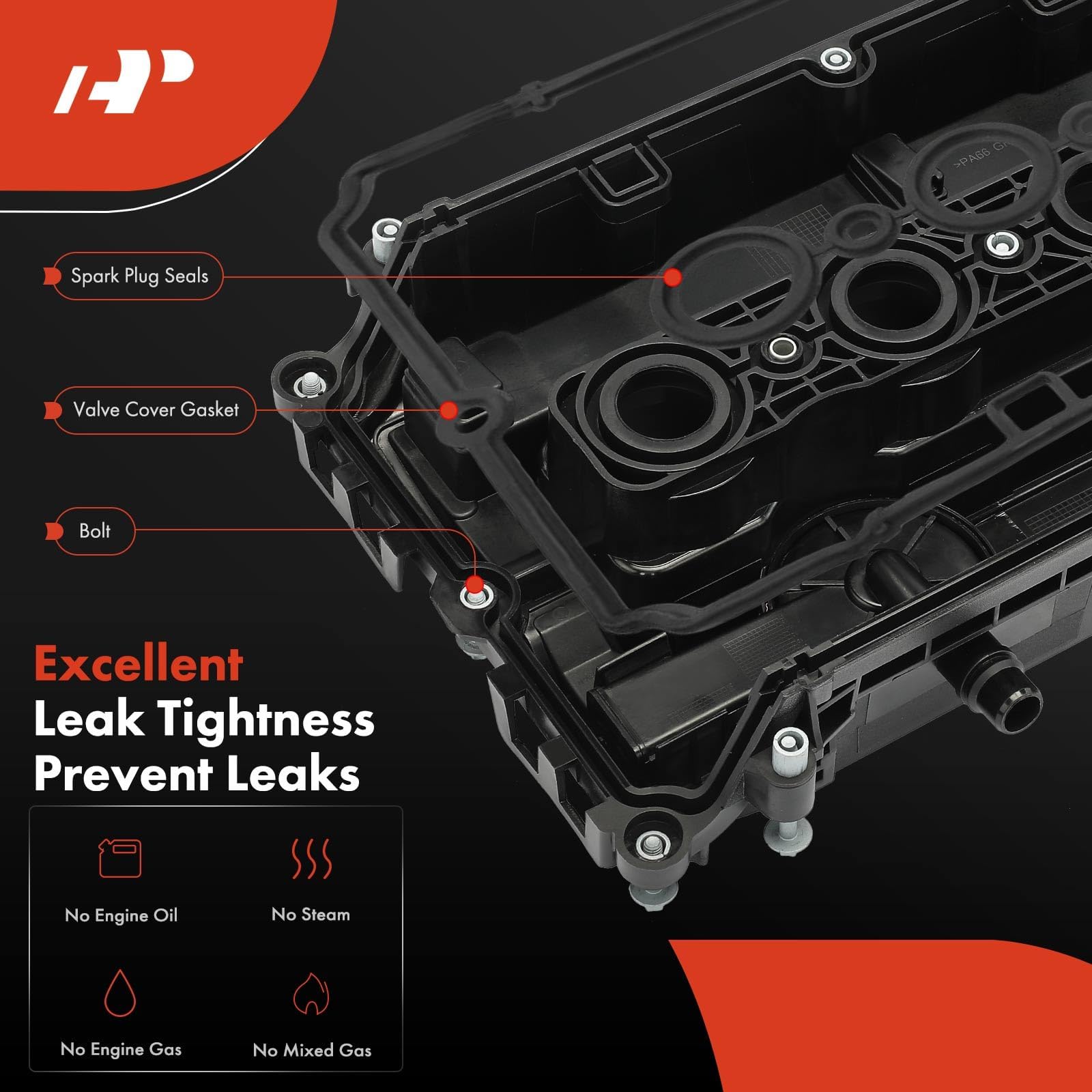 A-Premium Engine Valve Cover Kit Compatible With Chevy Cruze 2010-2016, Sonic 2012-2018, Trax 2013-2020, Aveo 2009-2011, Aveo5 2009-2011, L4 1.6L 1.8L, Replace # 55558673 55564395