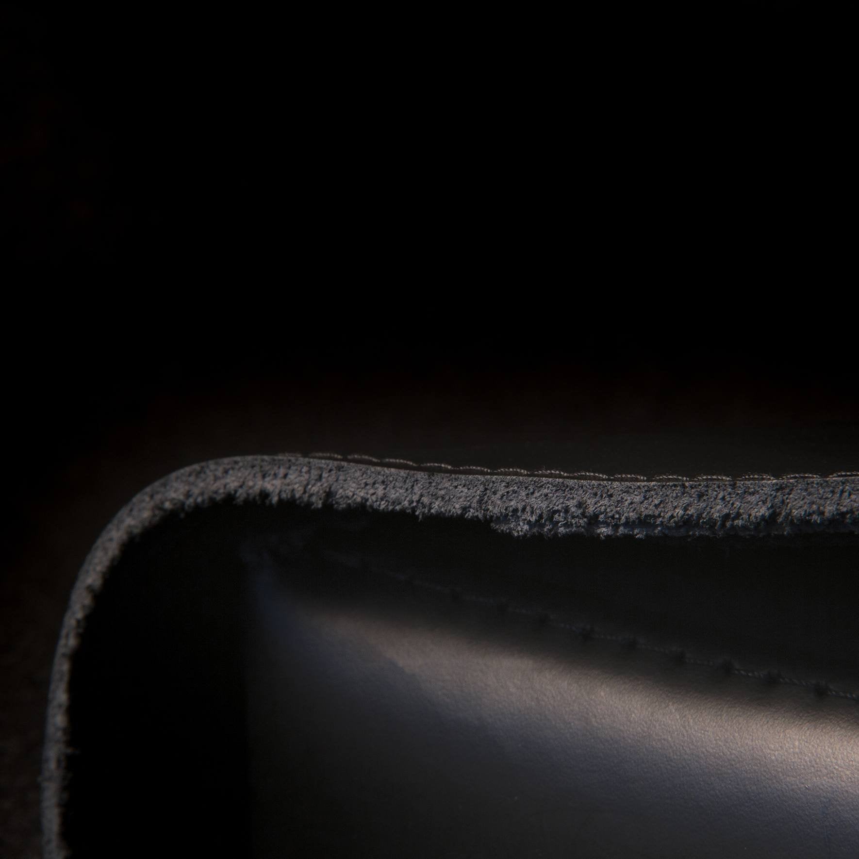 Willie & Max Black Leather Motorcycle Swingarm Bag for Softail/Triangulated Swingarm Models - Matte Black Buckle - Made in USA [59893-00]