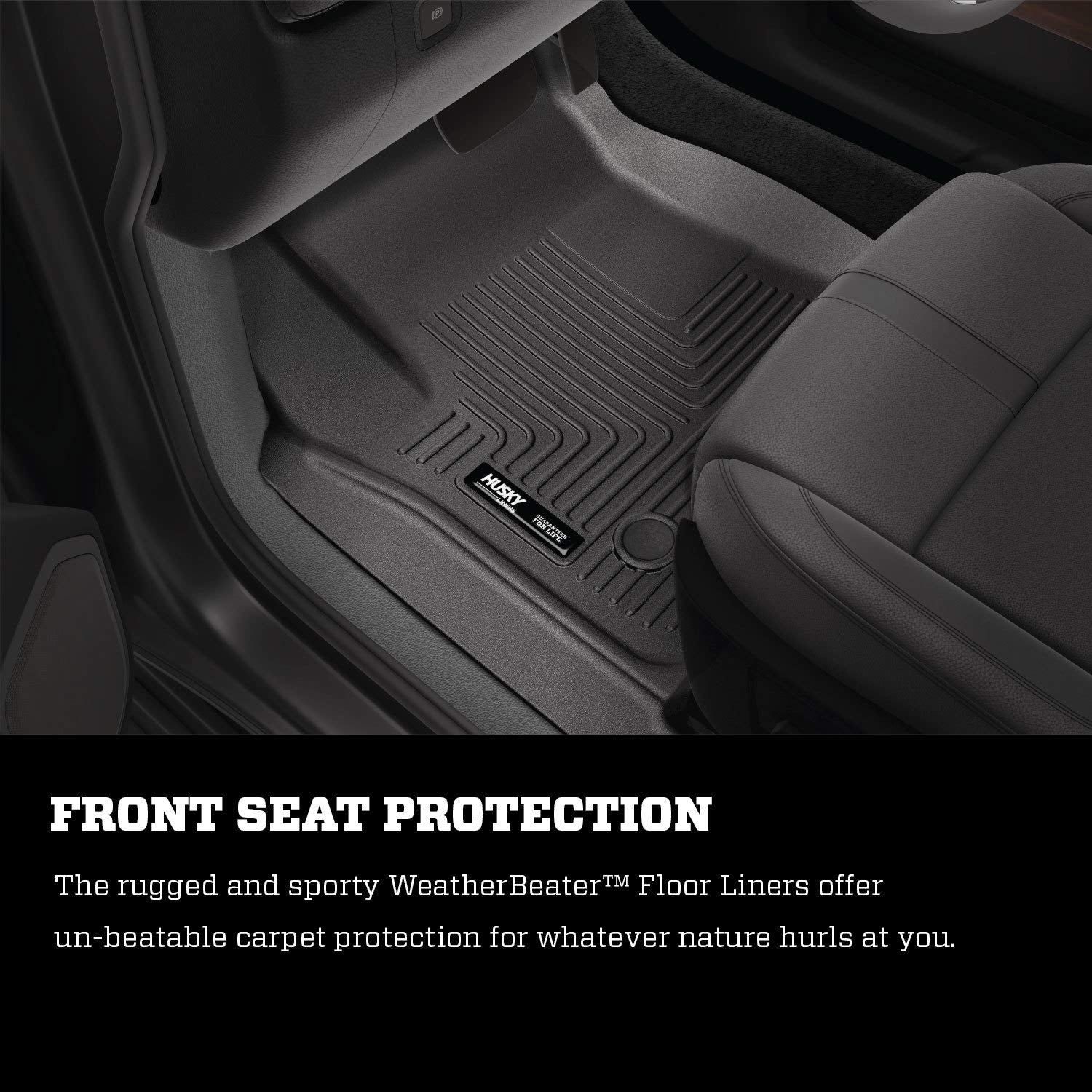 Husky Liners - Weatherbeater | Fits 2012 - 2022 Volkswagen Passat - Front & 2Nd Row Liner - Black, 4 Pc. | 98681