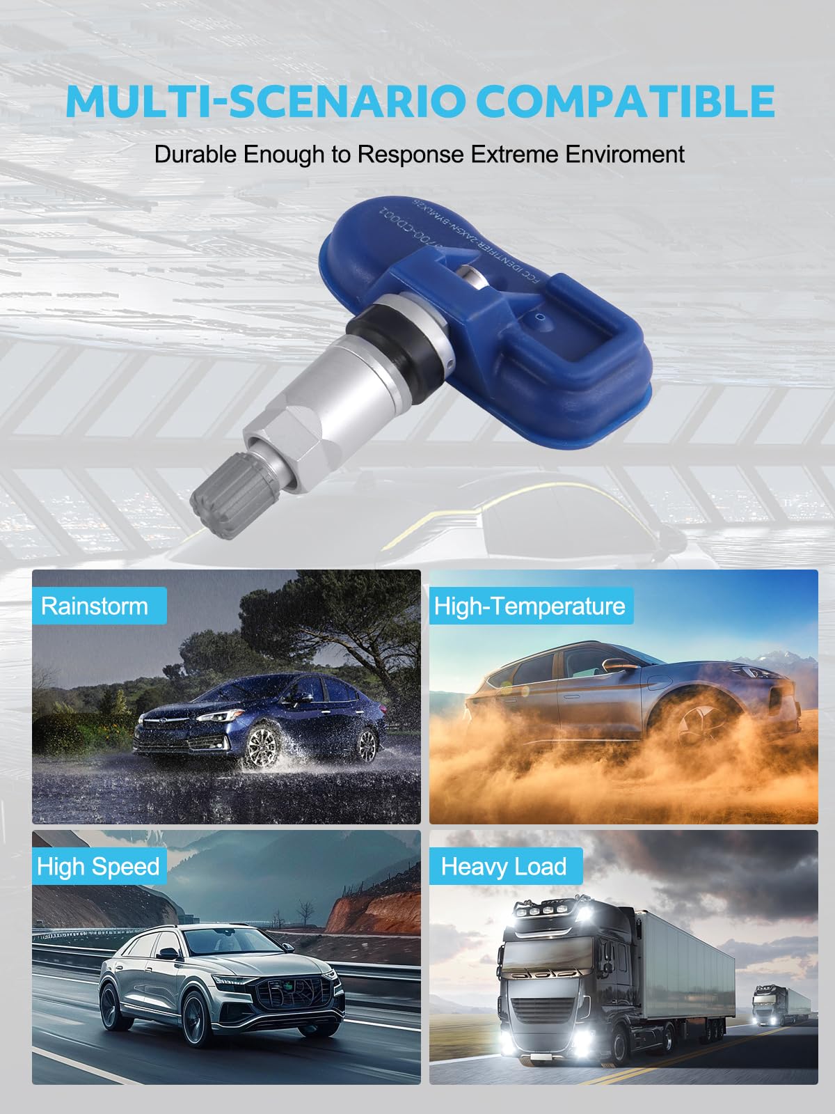 TAUTOY TPMS Sensor Nissan,315MHz Tire Pressure Monitor Sensors 4-Pack for Nissan| Infiniti| Suzuki Replace# 407001AA0B 40700CD00