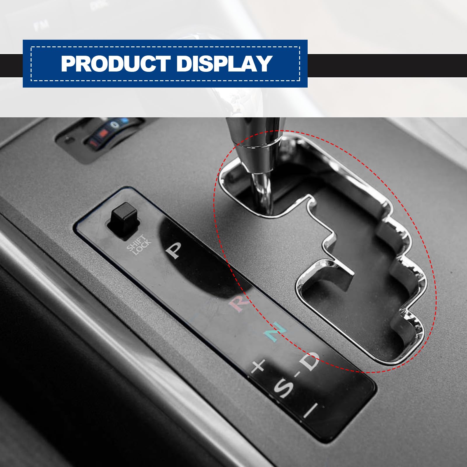 35975-53020 Shift Slider Center Console Slide Cover Compatible With Is250 Is350 2005-2013 Replace Gear Shift Position Slide Cove