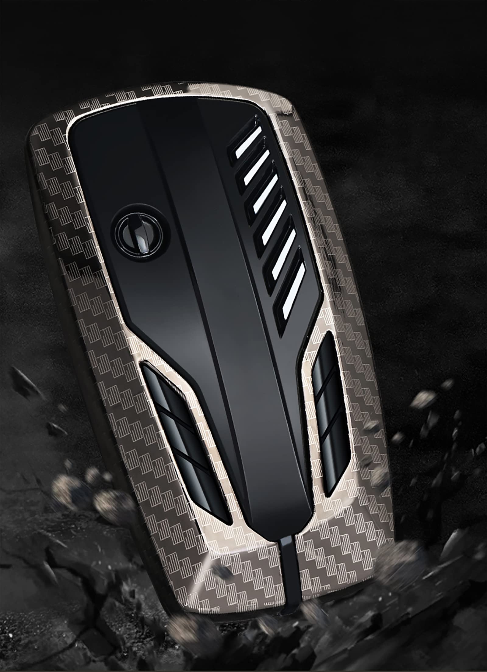 Phmnkl Alloy Car Key Case Rings Cover Holder For Bmw 1 3 5 7 Series 530 F48 X1 X2 X3 X4 X5 X6 Classic Engine Head Concept (B Sty