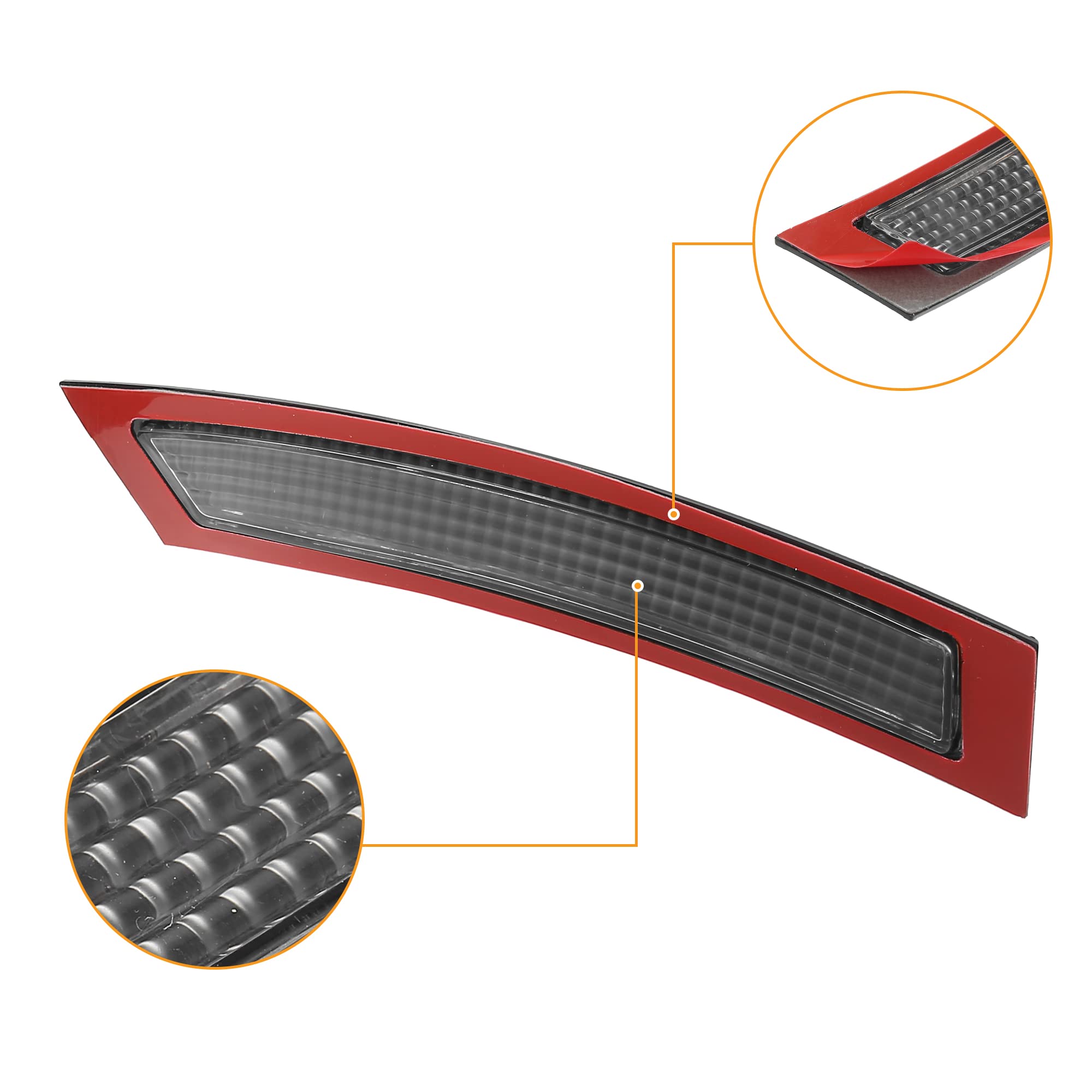 X AUTOHAUX Pair Front Bumper Reflector Side Marker 63147162313 63147162314 for BMW E92 E93 2007 2008 2009 2010 2011 2012 Replace