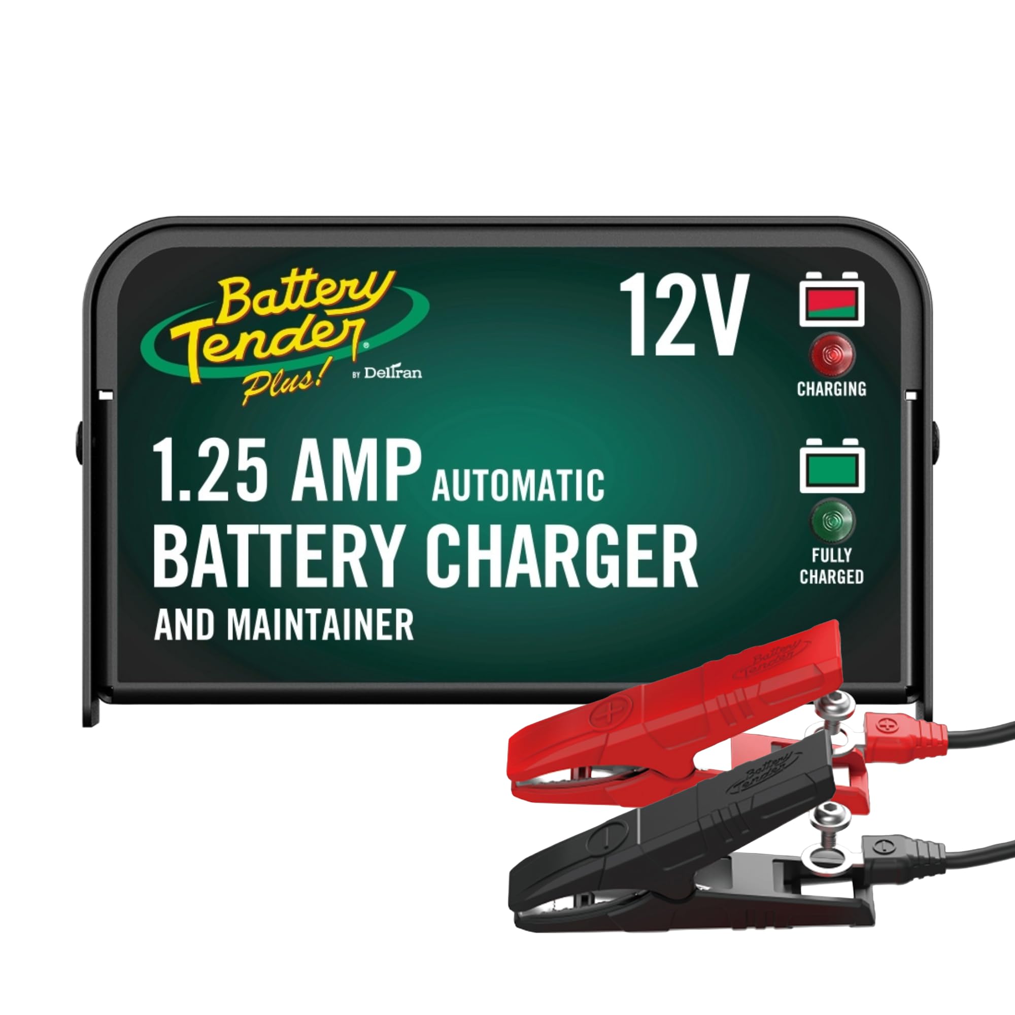 Battery Tender Plus 12V 1.25 AMP Car & Motorcycle Battery Charger and Maintainer, Float Charge for Automotive, and ATVs - Smarte