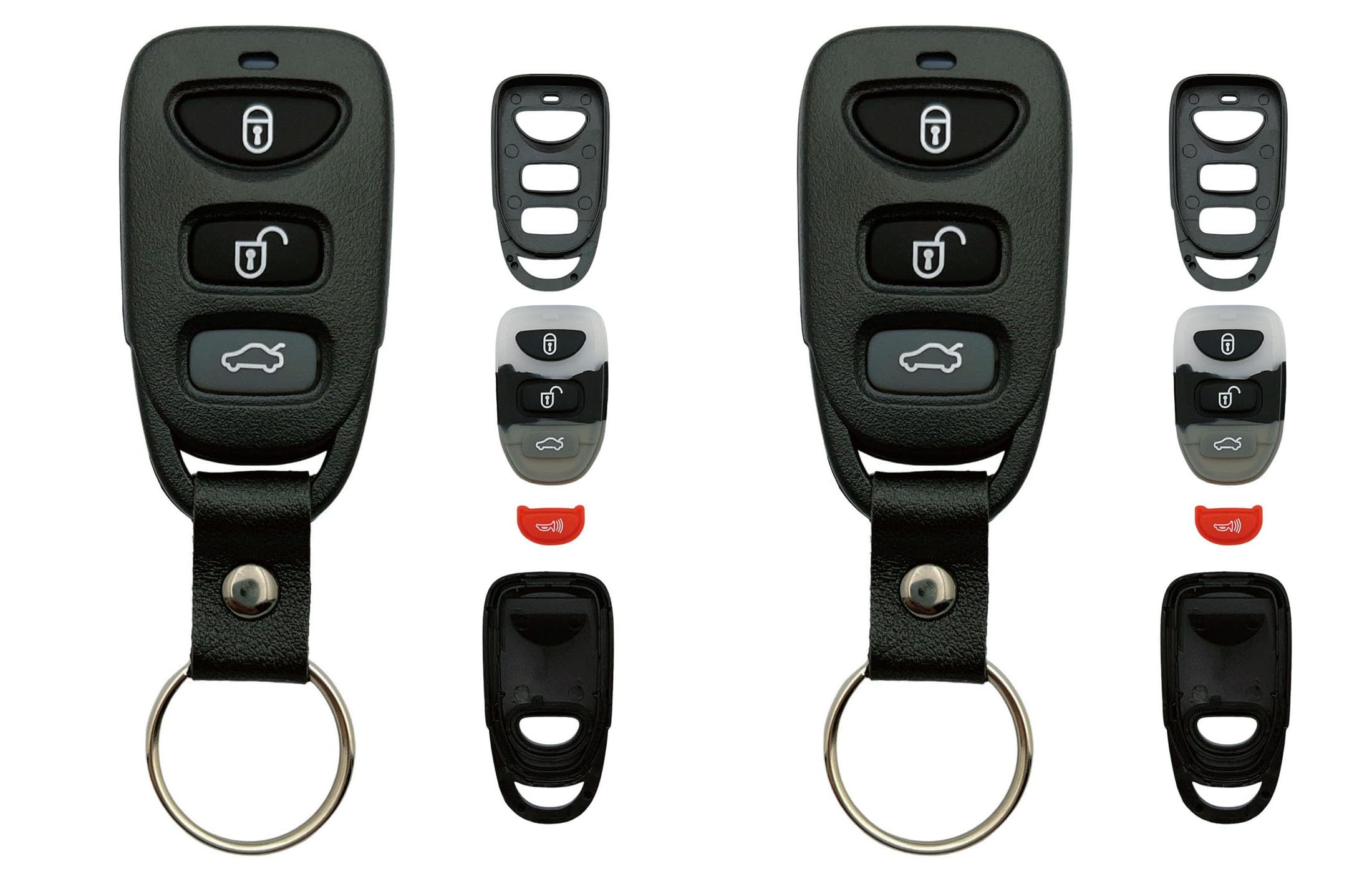 Replacement Key Fob Shell Case Fits for Hyundai Accent Elantra Sonata Tucson Kia Rio Sorento Soul Spectra Sportage Tucson Forte 