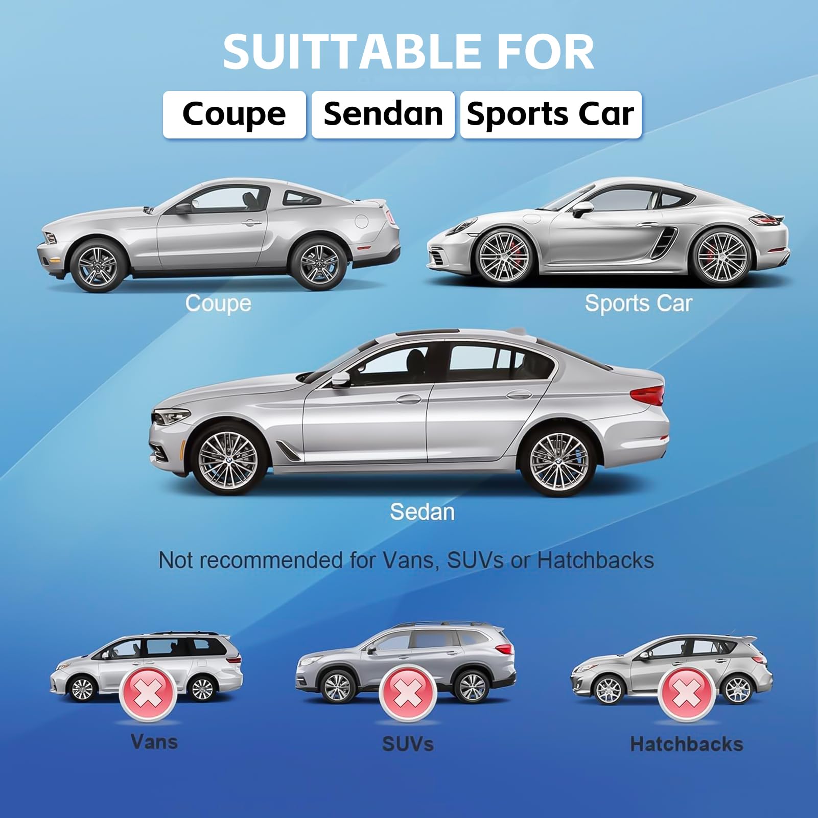 Molebt Car Cover Waterproof All Weather For Automobiles, Universal Fit Audi A4, Toyota Corolla/Prius, Kia Forte, Hyundai Elantra