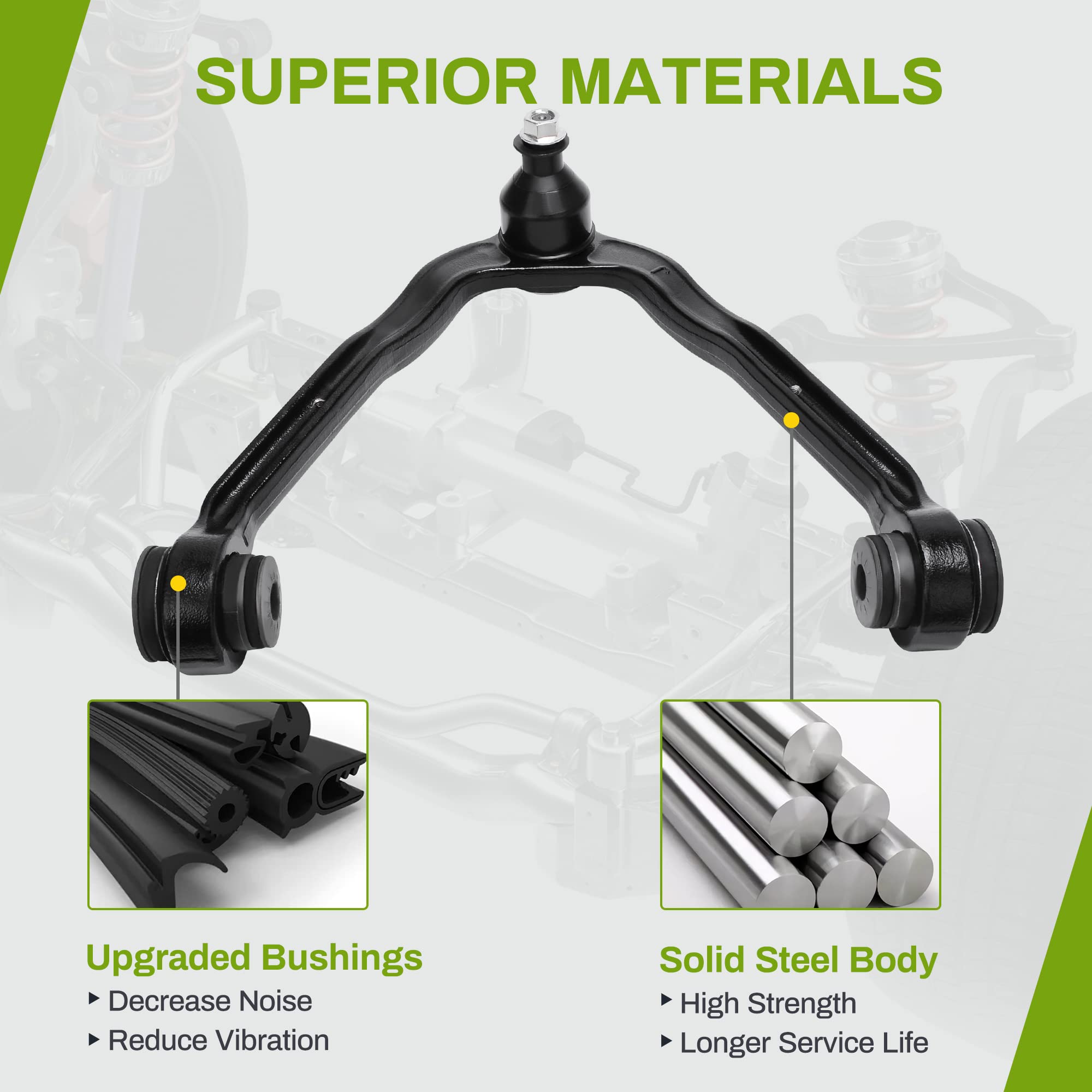Autosaver88 Front Upper Control Arm Compatible With 1999-2006 Chevrolet Silverado 1500 Avalanche Express Suburban Tahoe, 2000-20