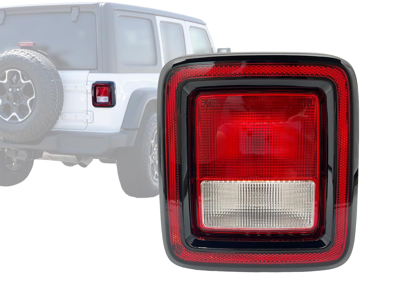 Auto Parts Avenue APA Replacement Tail Light Rear Lamp for 2018-2024 Wrangler JL Type 1 with Wiring and Bulbs Passenger Right Si
