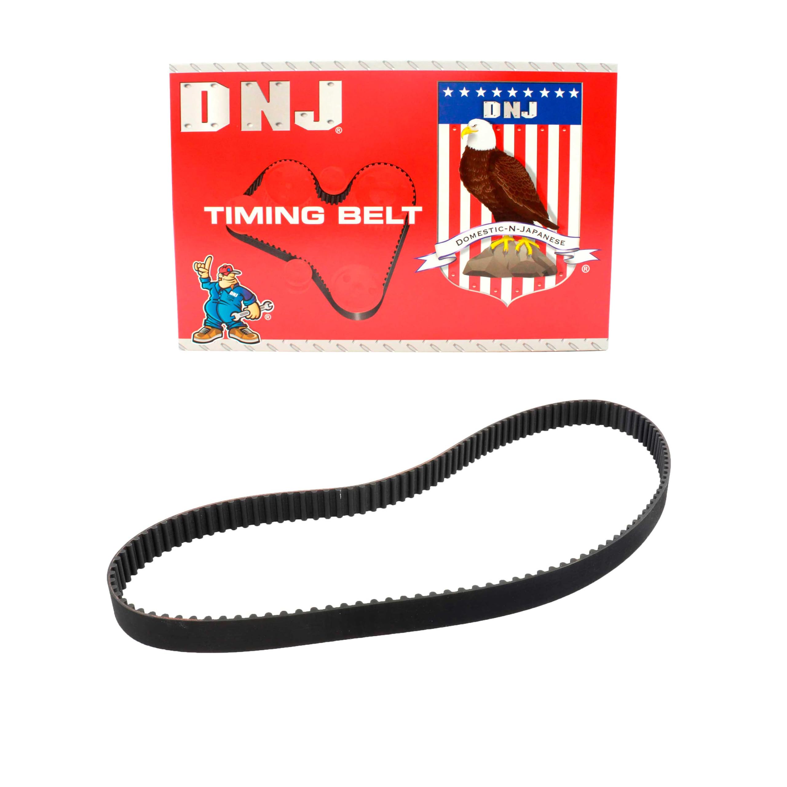 DNJ TB418 Timing Belt for 1998-2004 / Ford, Mazda, Mercury/Contour, Cougar, Escape, Escort, Focus, Mystique, Tribute / 2.0L / DOHC / L4 / 16V / 121cid, 1991cc / VIN 3, VIN 5
