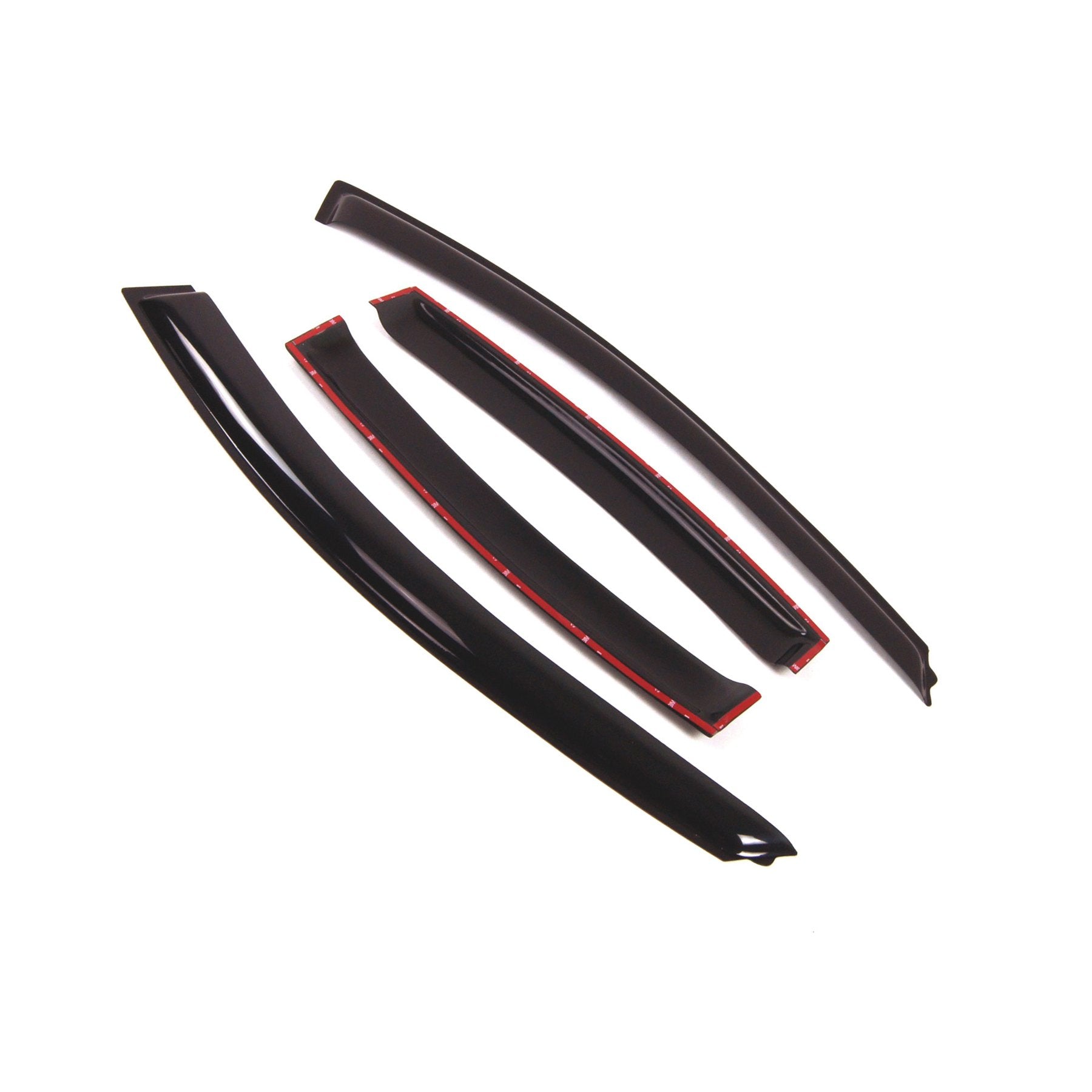 Tuningpros Window Visor Compatible With 2011-2016 Chevrolet Cruze, Dgwv2-064 Outside Mount Deflector Rain Guard Dark Smoke, 4 Pc