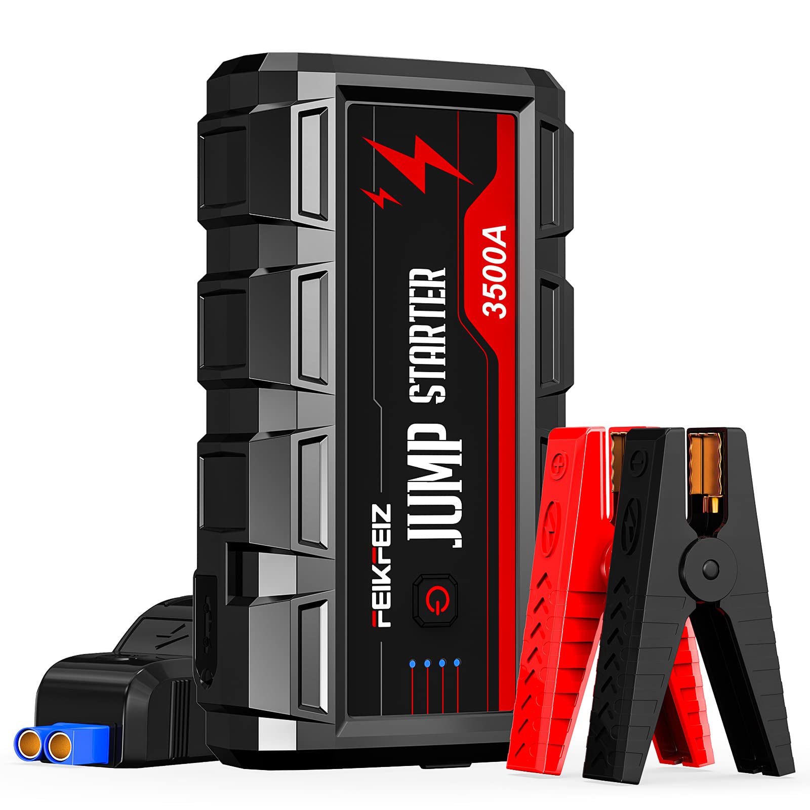 Feikfeiz Car Jump Starter, 3500A Peak 26800Mah 12V Car Battery Starter(Up To All Gas, 10.0L Diesel Engine), With Usb Quick Charge 3.0,Led Light.