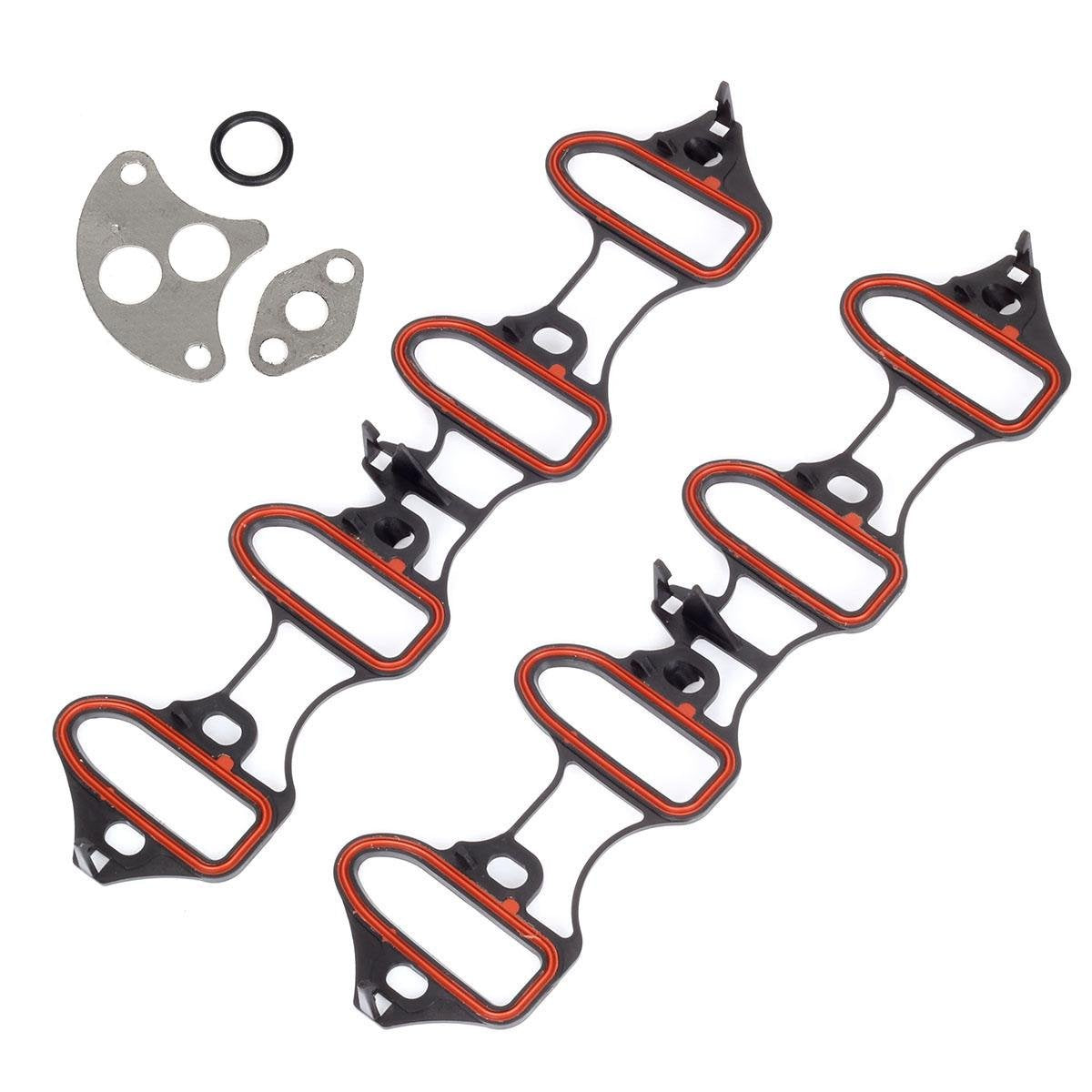 Vincos Intake Manifold Gasket Ms92211 Ms18007 Ms4657 Ms16340 Compatible With Tahoe 00-03 5.3L 4.8L Silverado/Sierra 01-03 6.0L Silverado/Sierra/Yukon Xl/Suburban/Avalanche 1500 02 03 5.3L