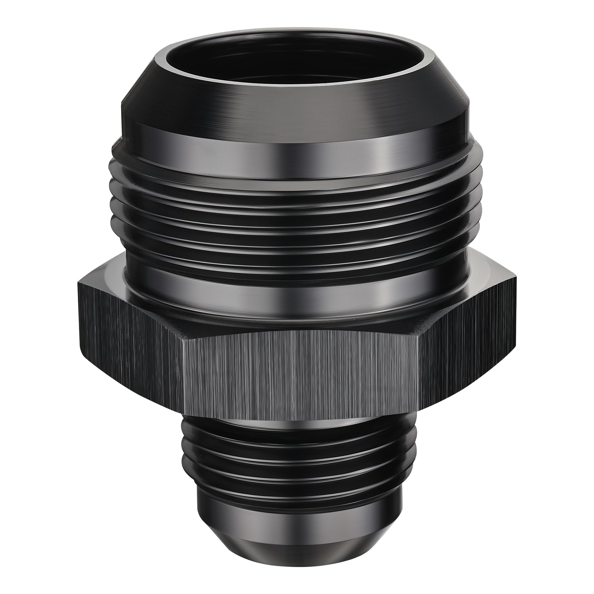 EVIL ENERGY 20AN Male to AN12 Male Flare Reducer Coupler Union Straight Adapter Fitting Black